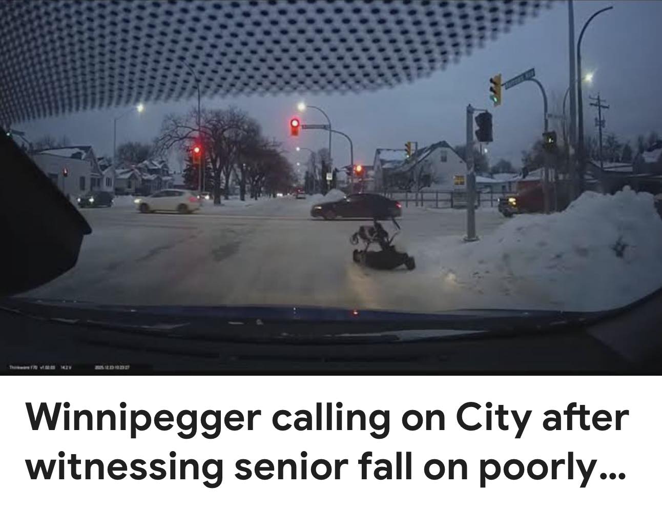 Mike - It is not acceptable to leave sidewalks unattended while seniors ...