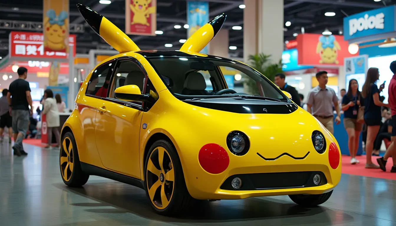 Whose Pikachu-themed car is this?