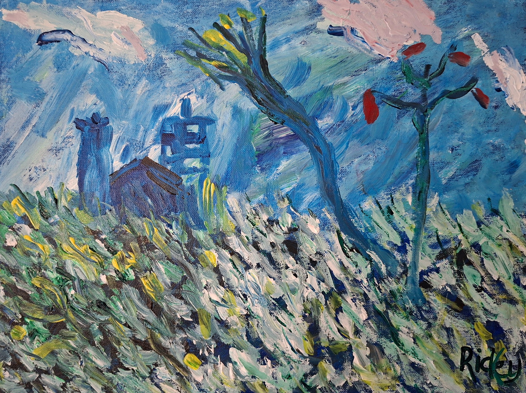 Stuart - Saturday Afternoon 2025 acrylic on canvas board 16