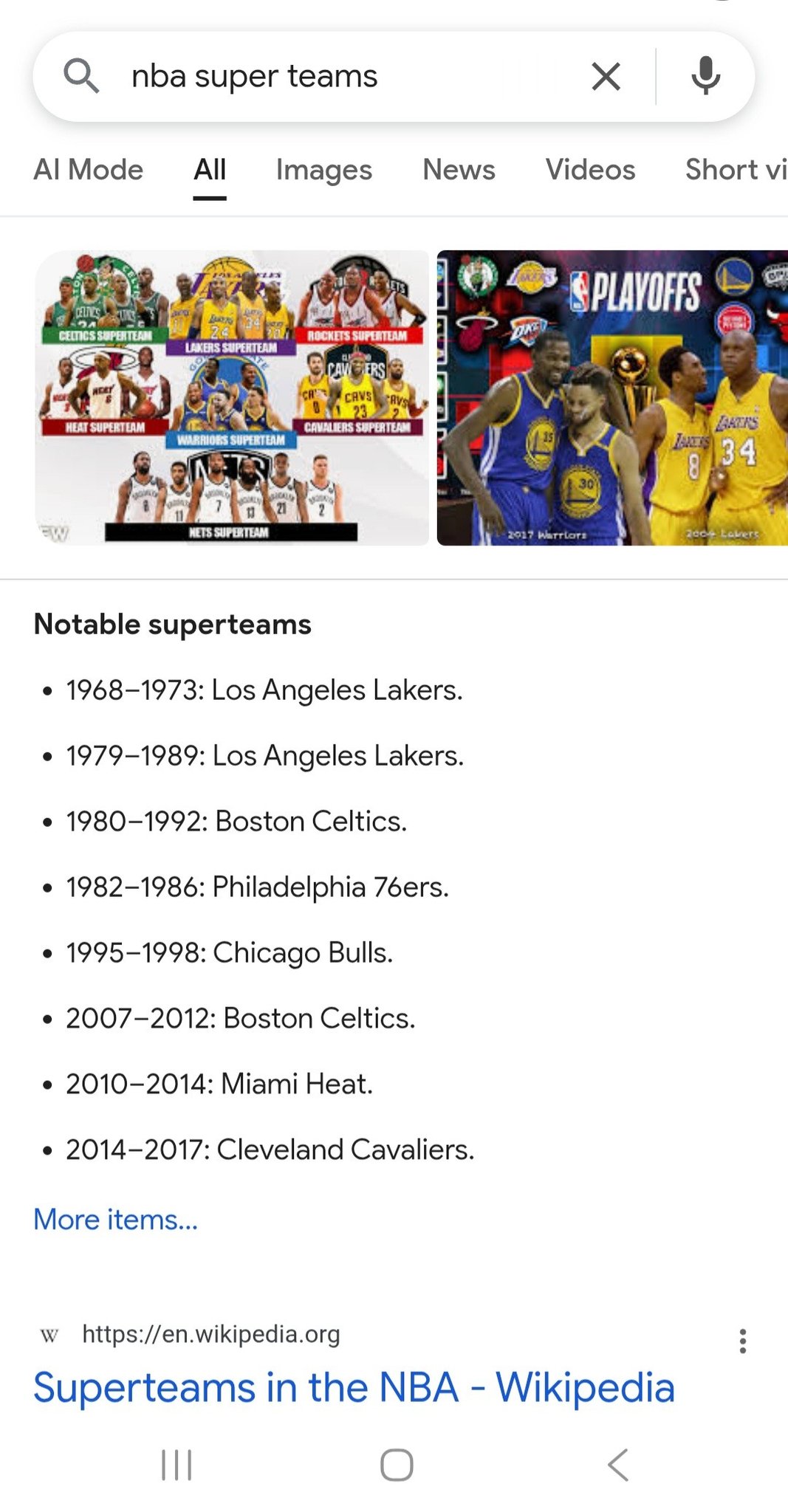 NBA superteam definition changed over time