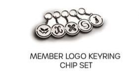SB19 MEMBER LOGO KEYRING CHIP SET キーホルダー SB19 member logo keyring chip set for sale