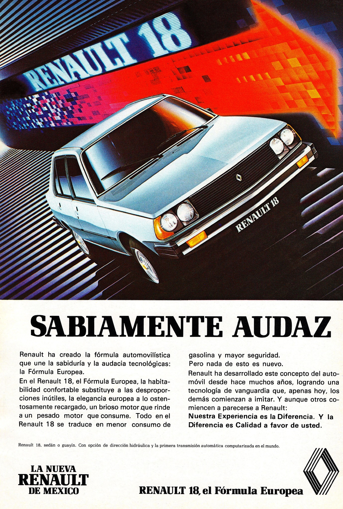 1988 Renault Medallion Ad. Time Magazine, April 27th 1987