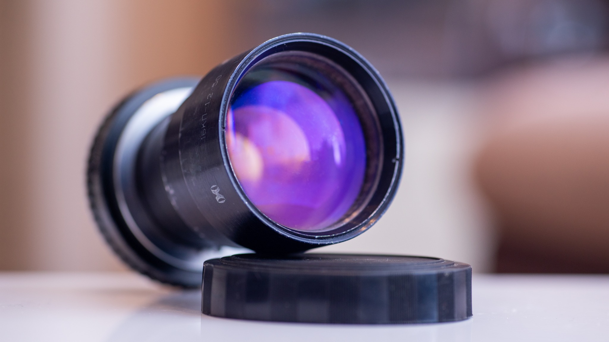 P.Angenieux 50mm F1.2 Projector lens. Modified for Sony E mount.