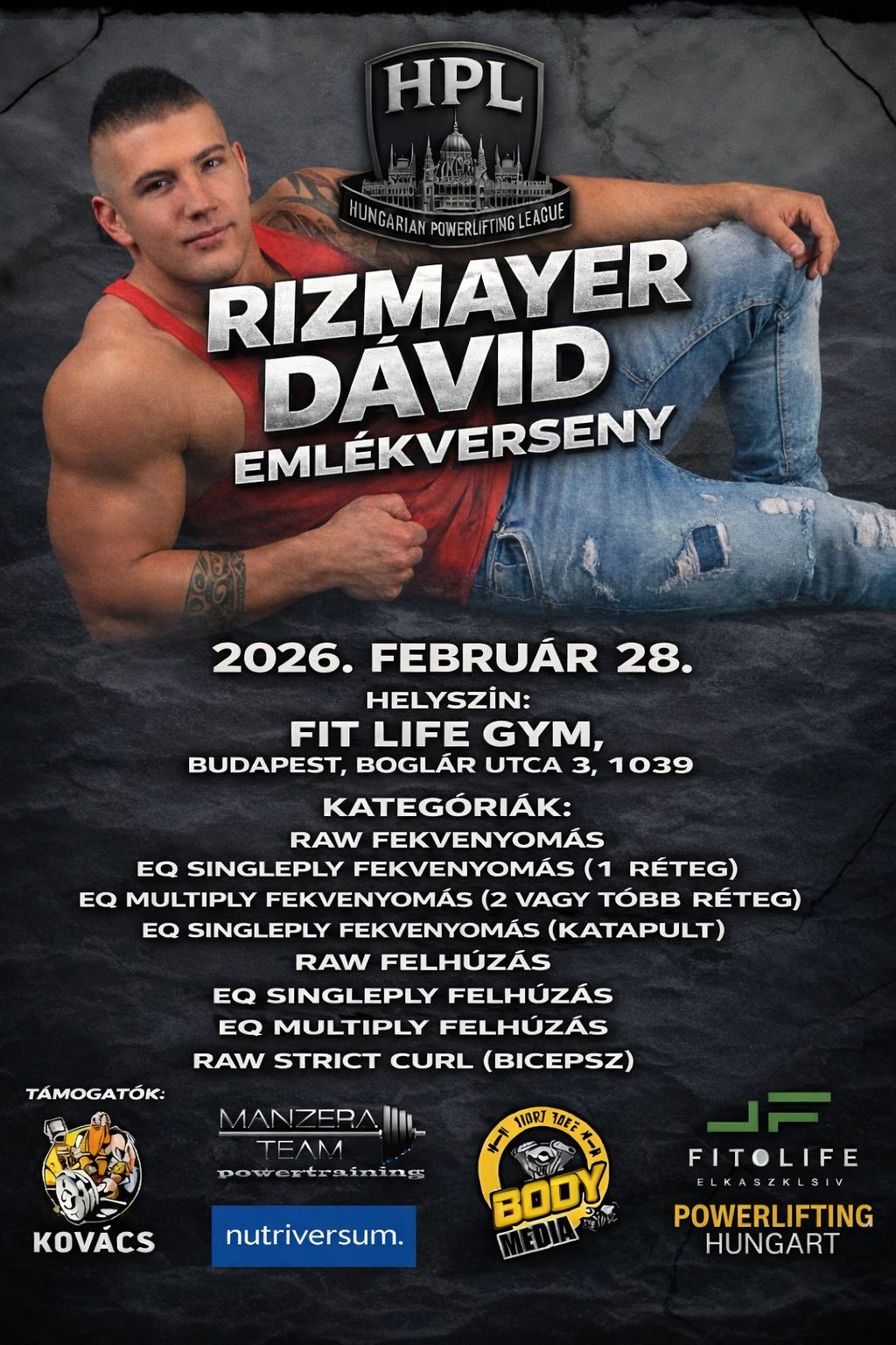 RIZMAYER EMLÉKVERSENY – 2026. FEBRUÁR 28. 🏋️‍♂️ | Facebook
