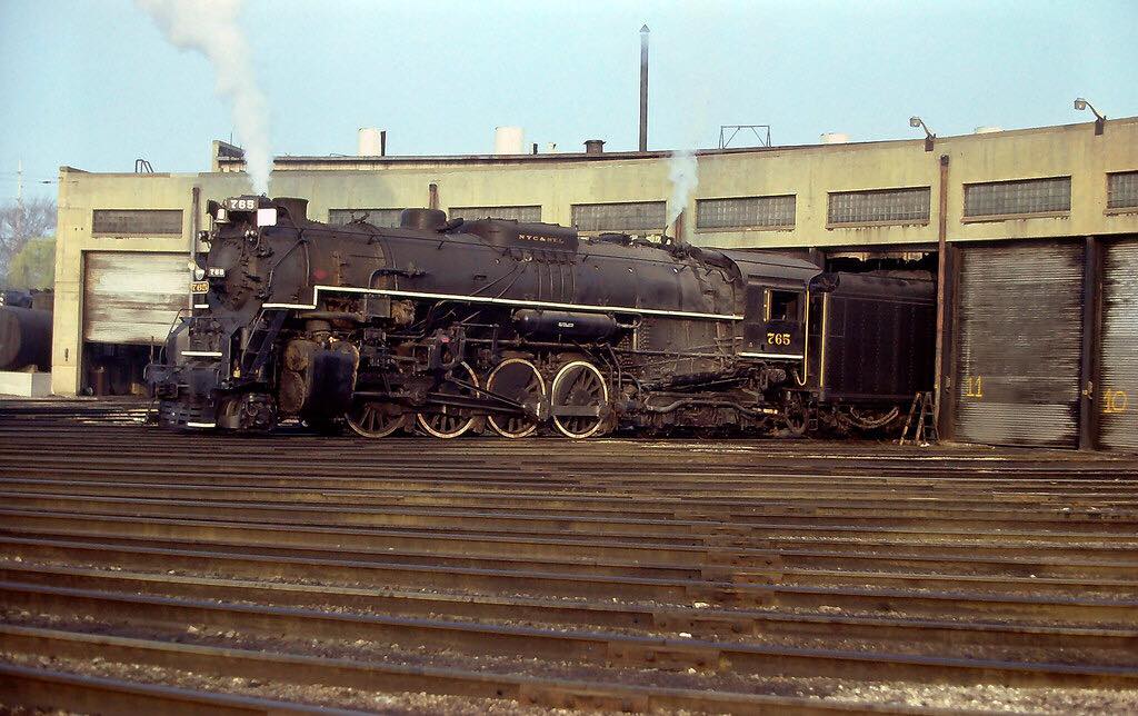 Nickel Plate No. 765 is departing Ludlow, Kentucky on its way to