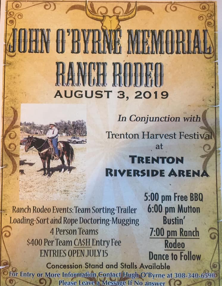 John O'Byrne Memorial Ranch Rodeo and Bronc Riding | Trenton NE