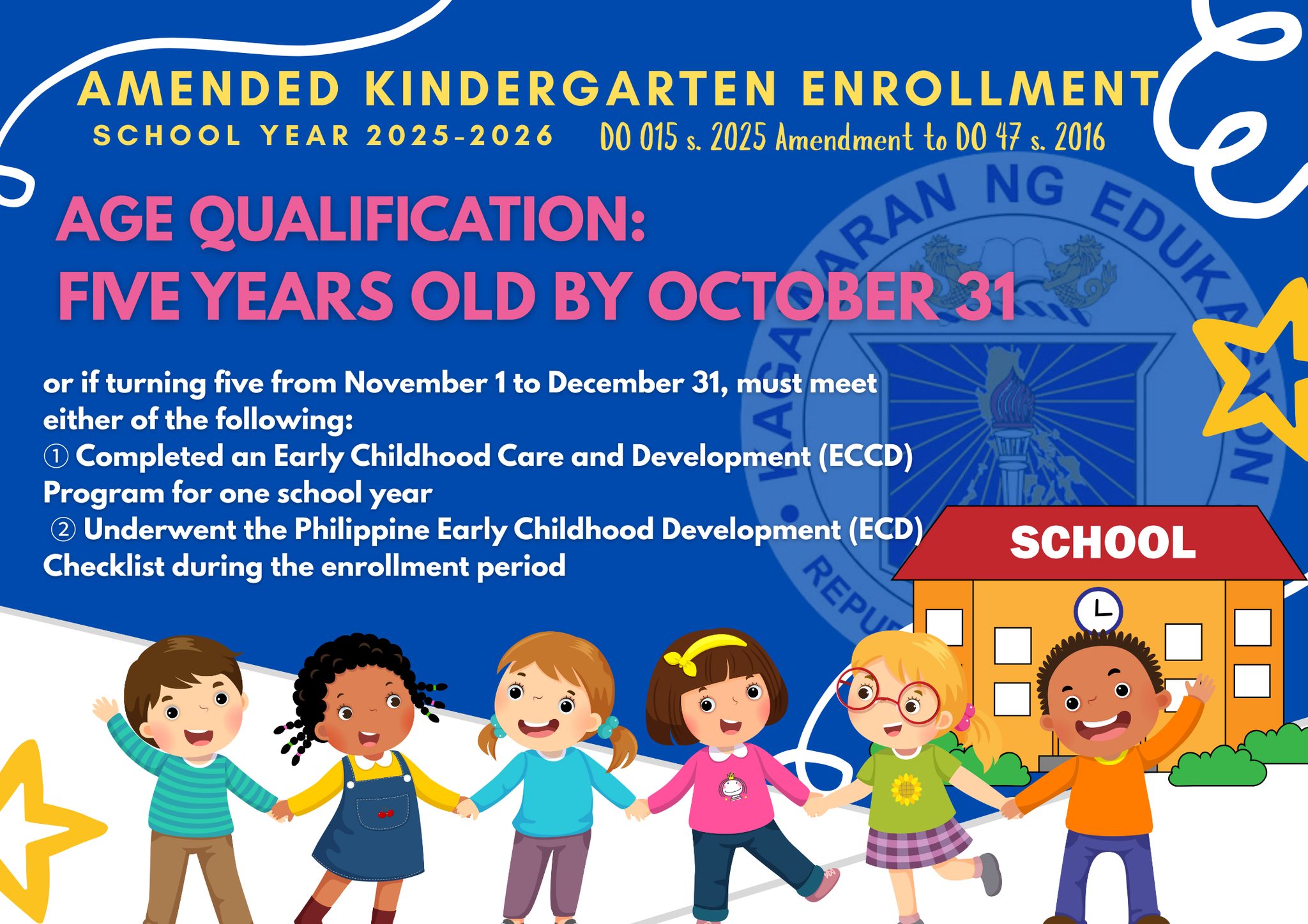 Teachër - BAGONG PATAKARAN SA KINDERGARTEN ENROLLMENT PARA SA SY 2025 ...