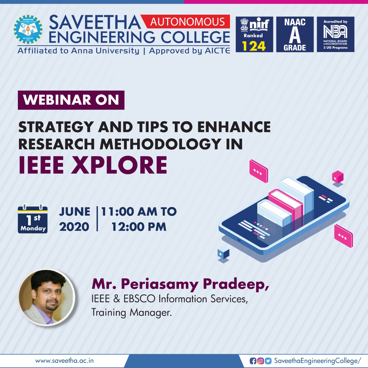 Saveetha - 📣 SEC(Autonomous), Central Library organising Webinar on ...