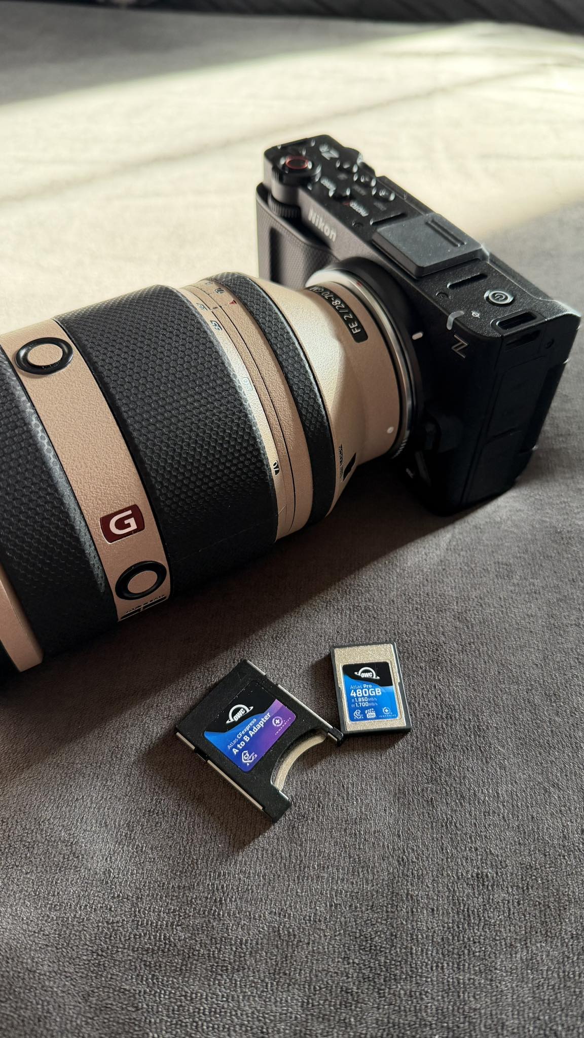 Sony CF Express Type A cards compatibility with Nikon ZR and OWC