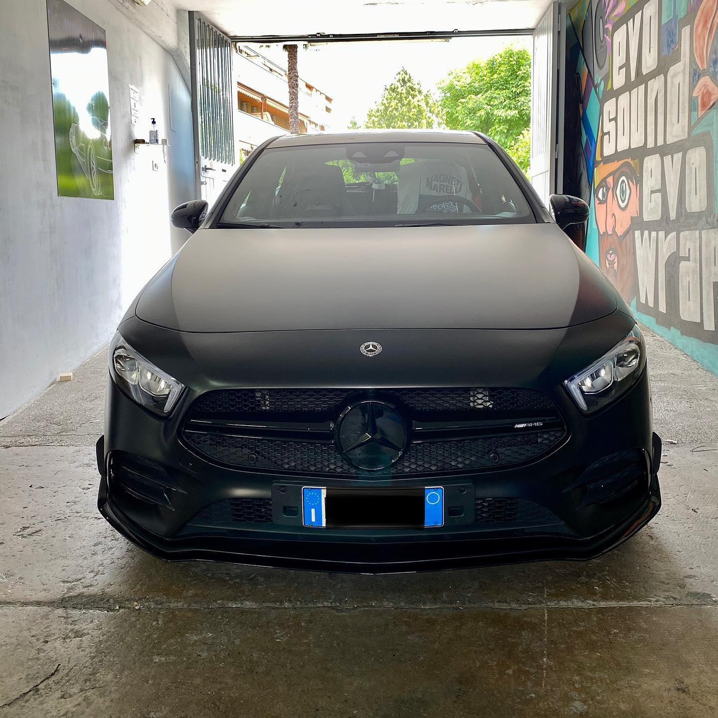 SATIN BLACK🌑🤩 Mercedes A35 AMG... - Evosound Custom Culture