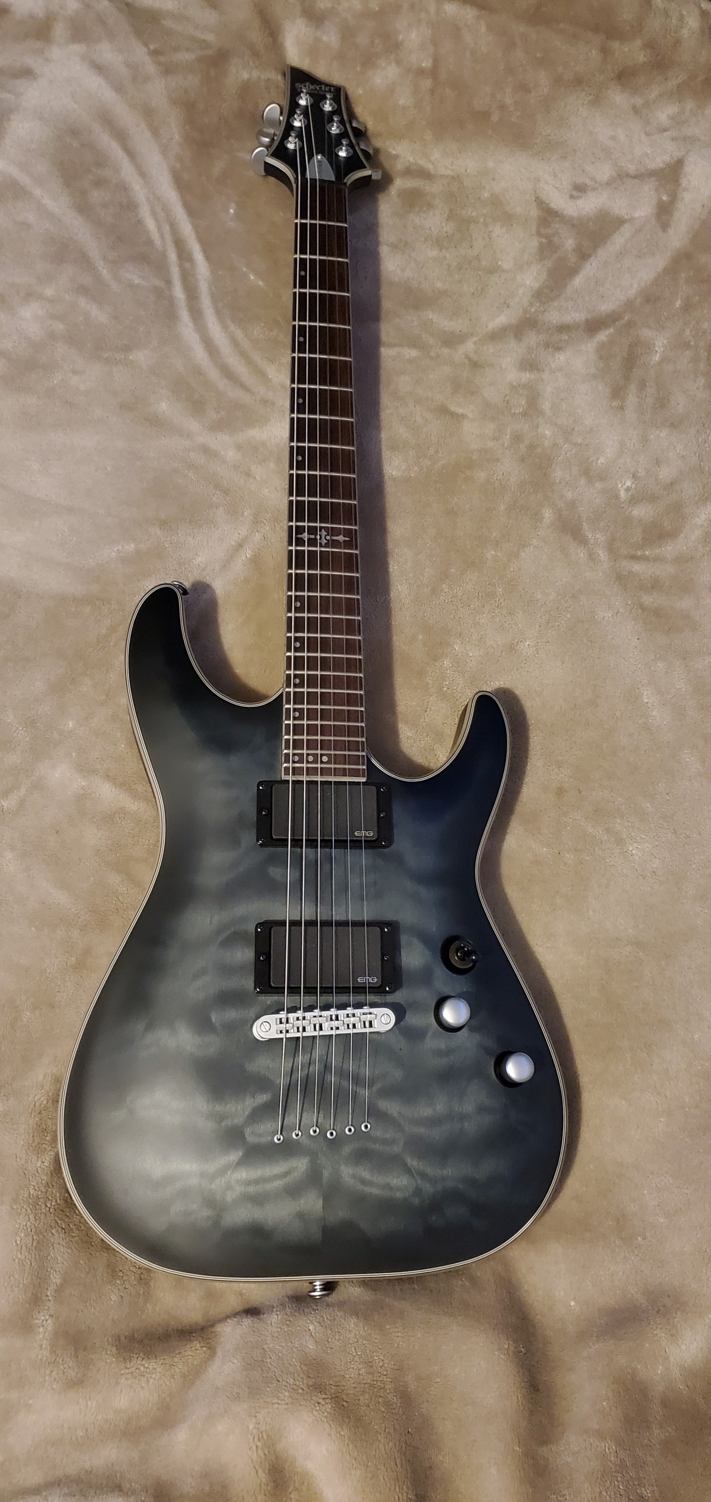 Where to find satin nickel locking tuners for Schecter C-1 guitar?