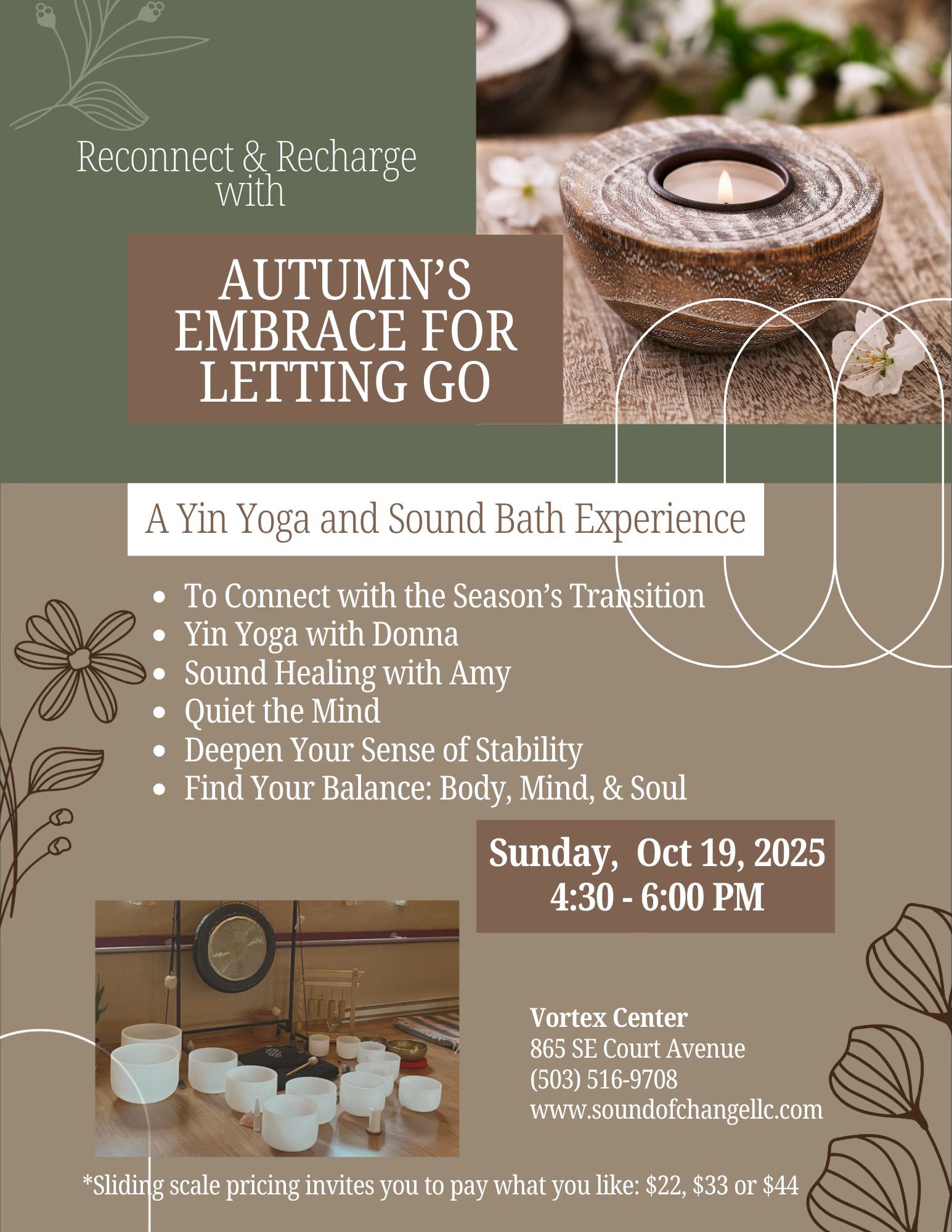 Autumn's Embrace for Letting Go - A Yin Yoga & Sound Bath Experience