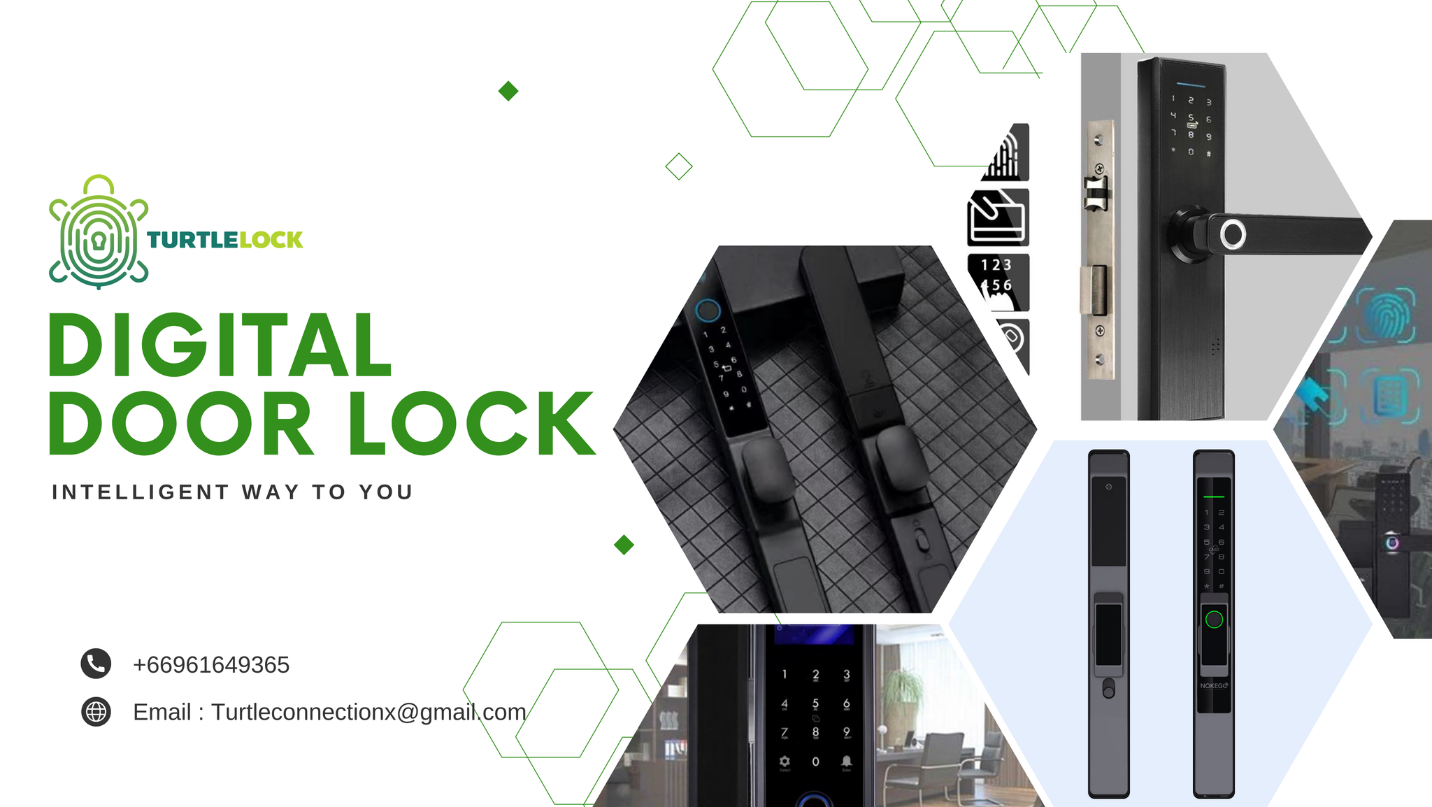 กลอนประตูดิจิตอล By Turtle Lock