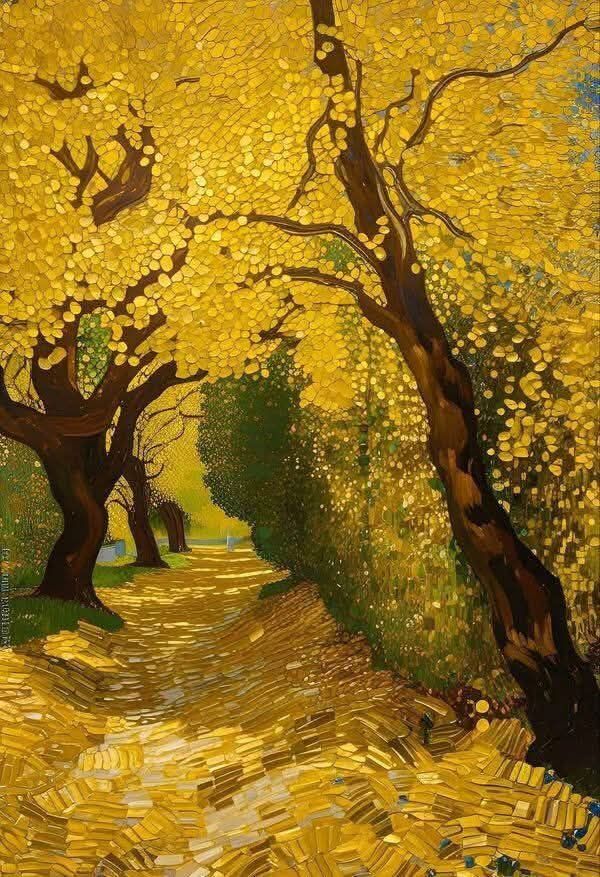 David Hockney with Bigger Trees near Warter 2007, Oil on canvas