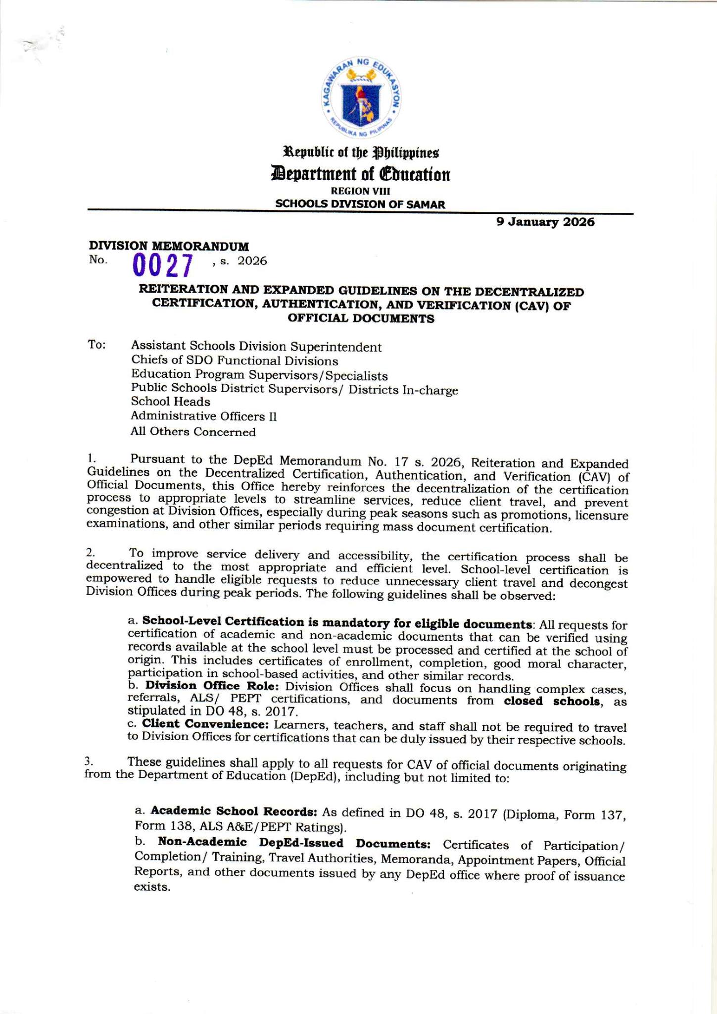 Samar ICT Community | Division Memorandum No | Facebook