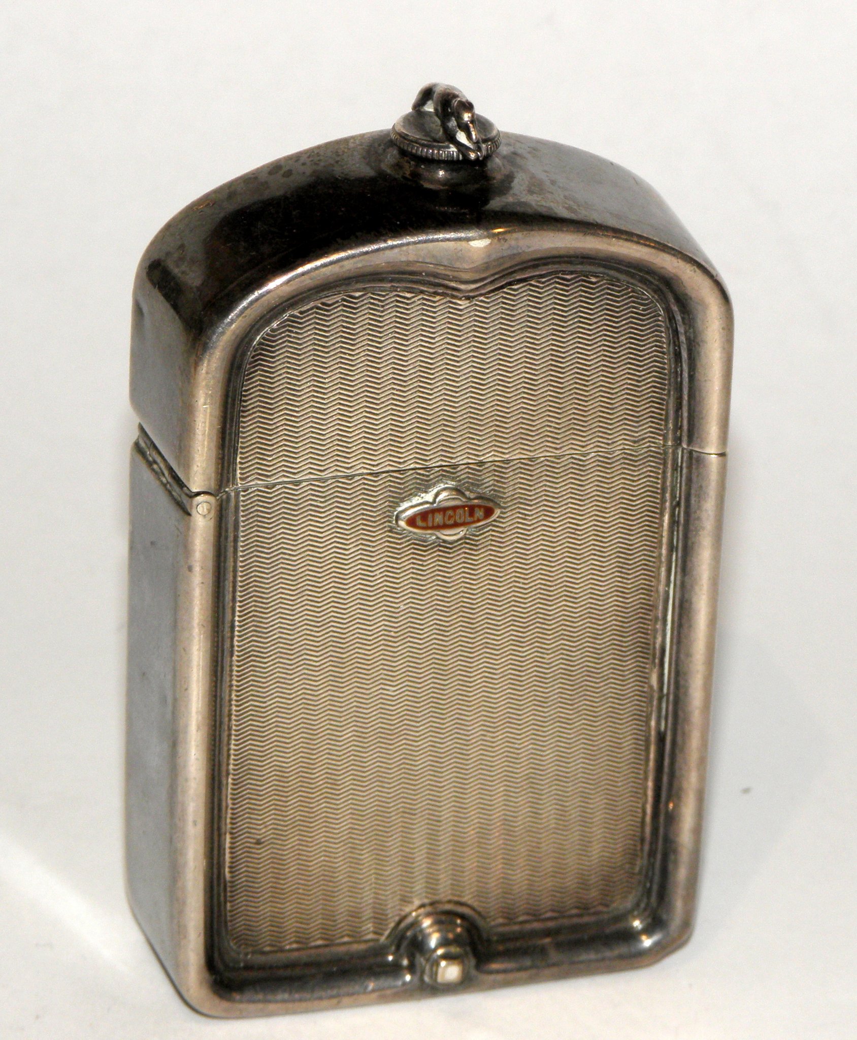 Antique 1920s Bulldog Striker Lighter Copper Bulldog Table Lighter