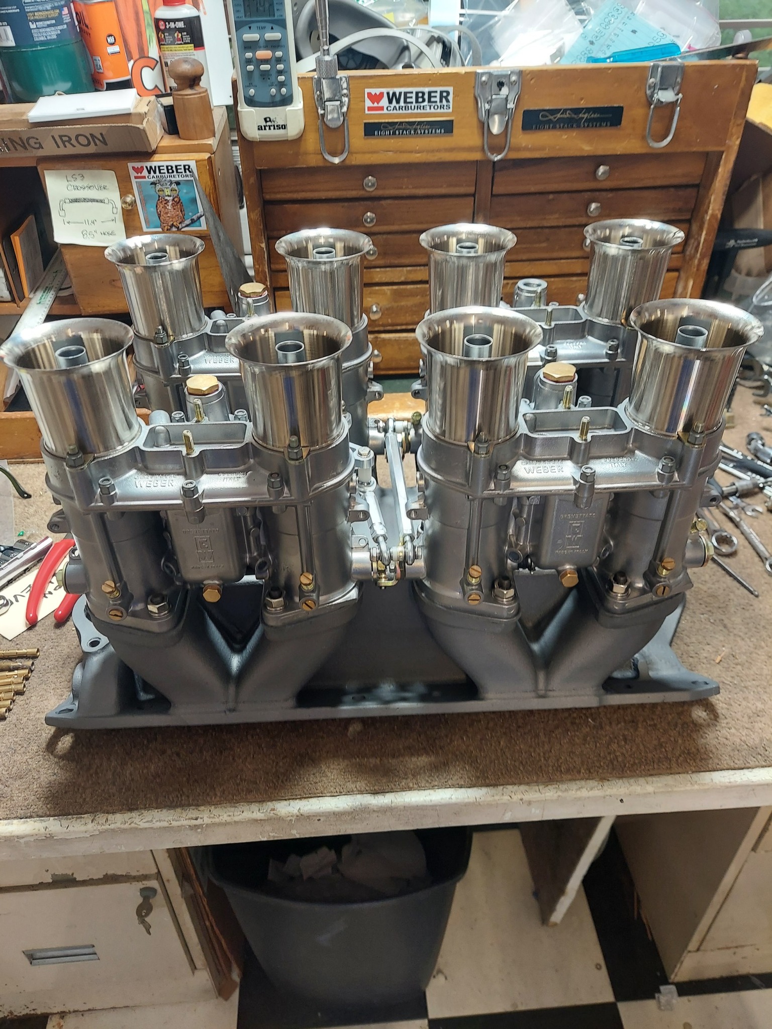 Jim Inglese's shop offers replica Weber 58mm DCF carbs