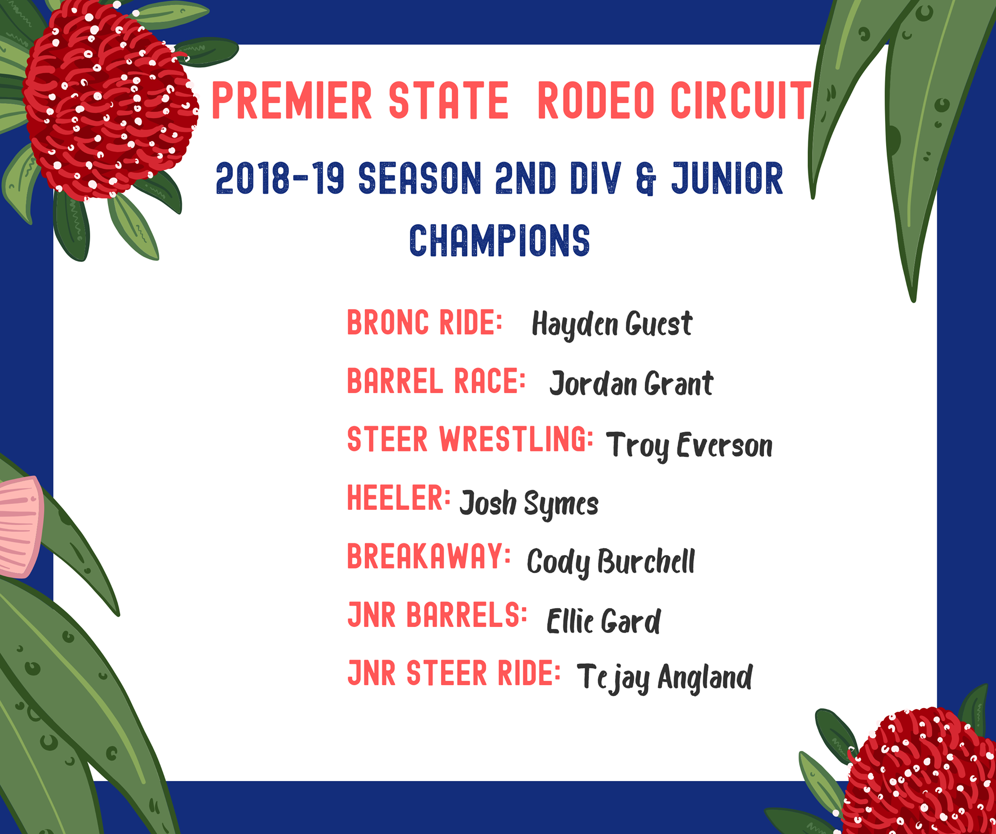 Introducing our 2018-19 APRA... - APRA Premier State Rodeo | Facebook
