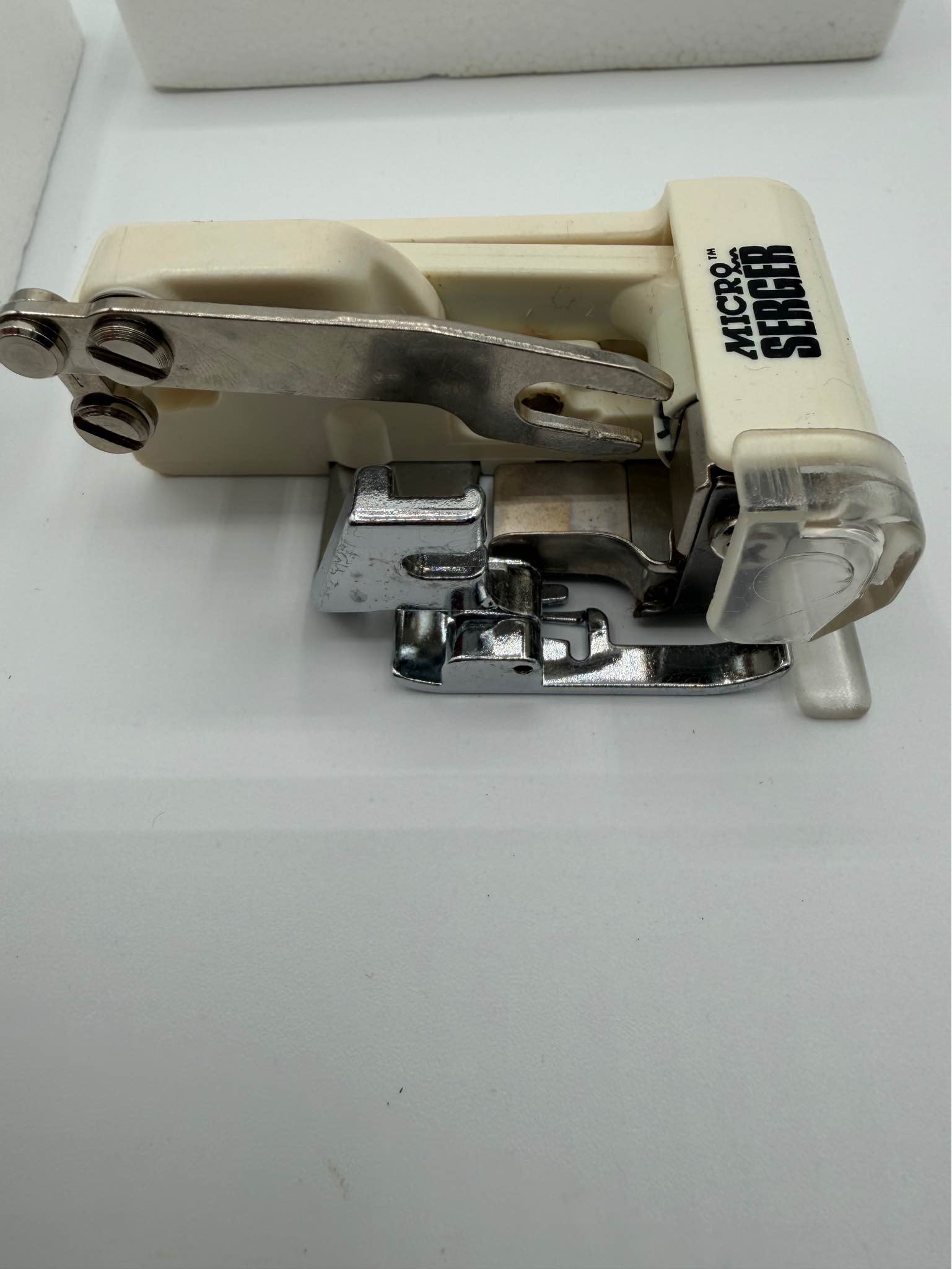 Vintage Micro Serger Sewing Machine Attachment Fits All Makes w/ Box ...