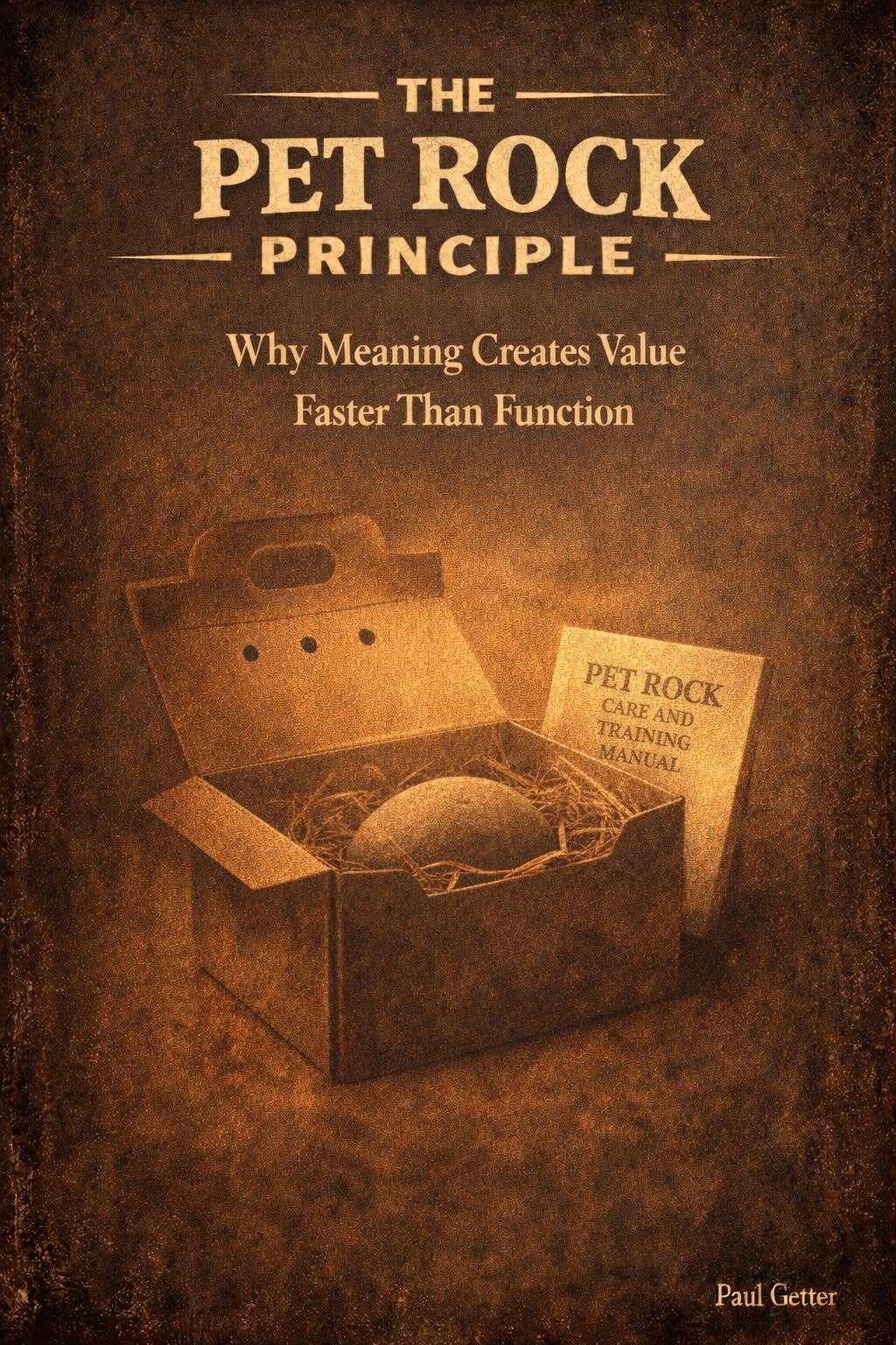 Paul Getter - THE “PET ROCK PRINCIPLE” Why Meaning... | Facebook