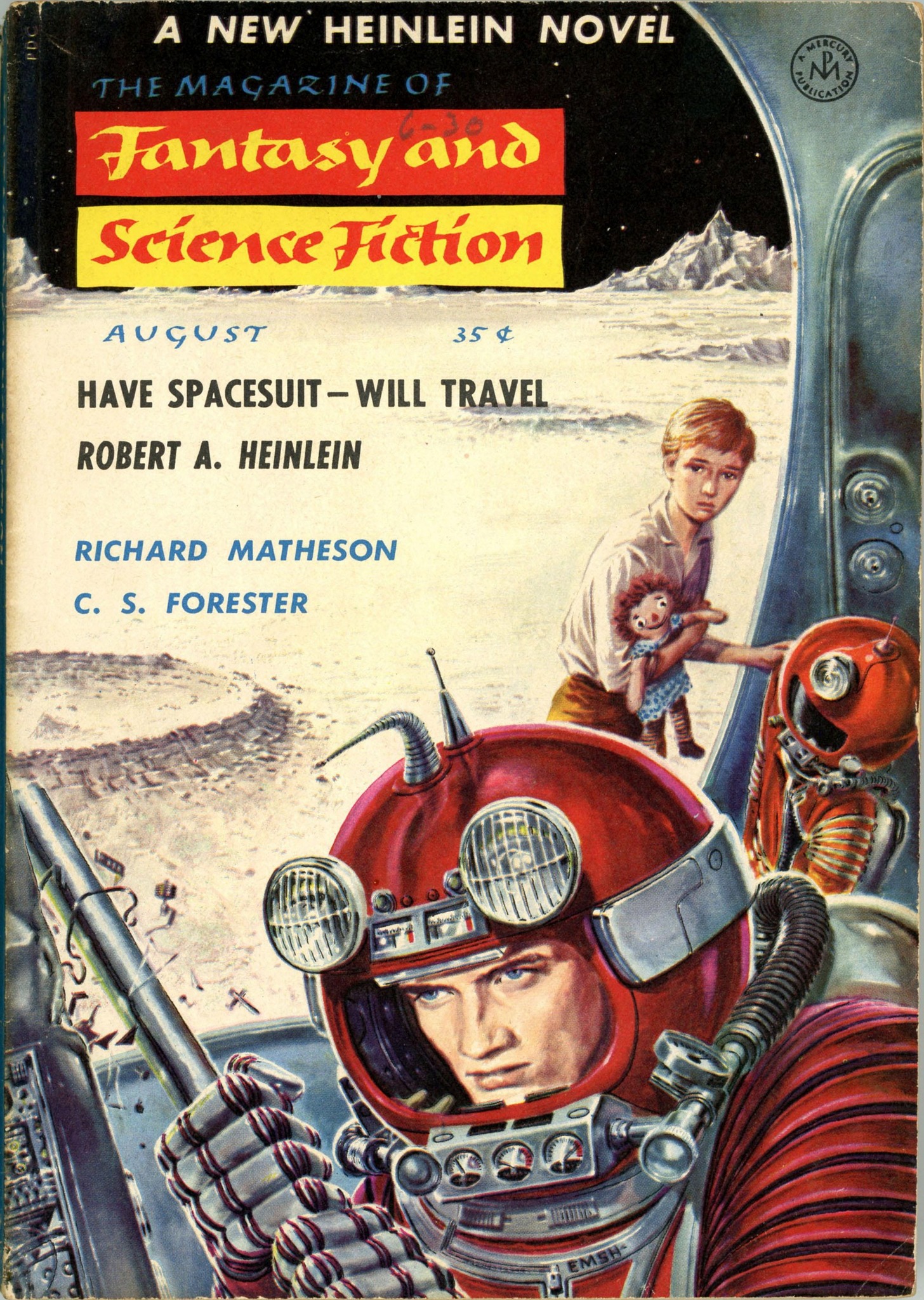 Science Fiction Stories, Feb. '59, cover art by Ed Emshwiller