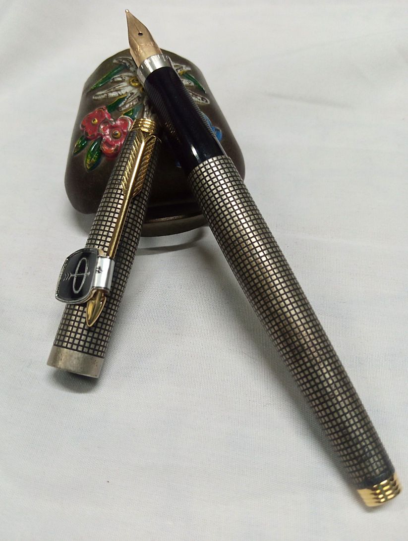 Stylo Plume Parker 75 Vintage Fabriqué Aux USA - Plume 14K Or Occasion