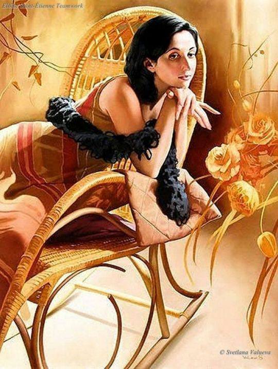 Svetlana Valueva, Russian painter, born in Moscow in 1966