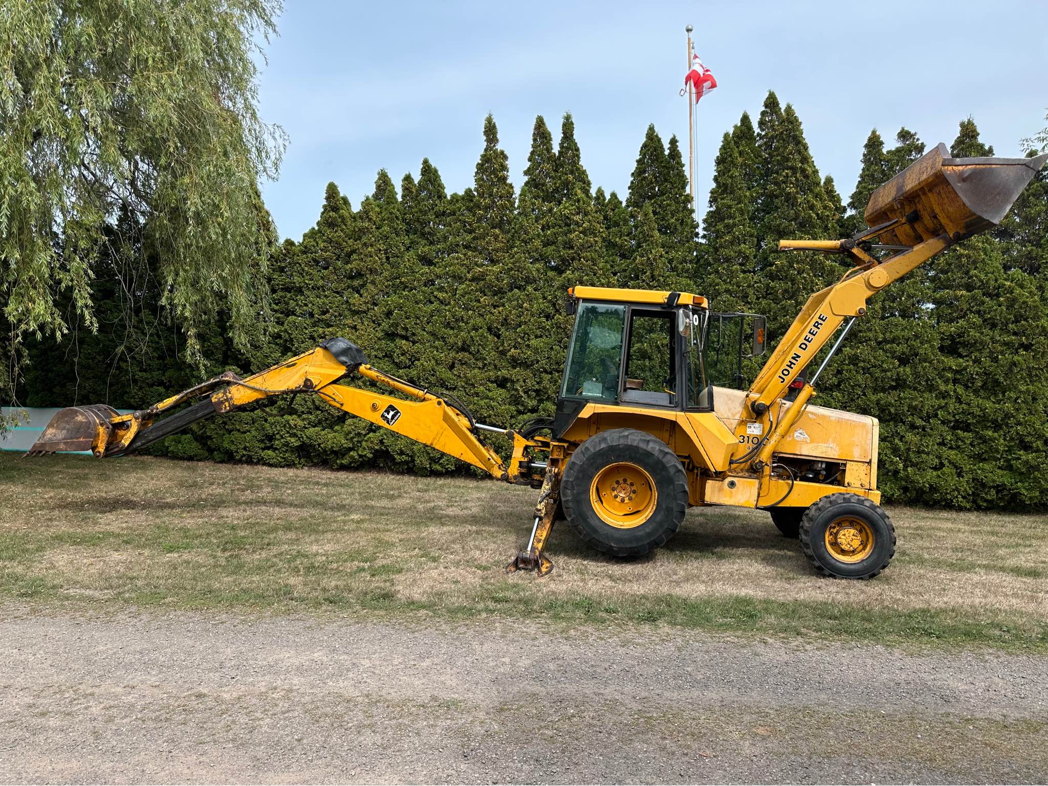 1989 John Deere Backhoe 310C 4X4 Extend Dipper