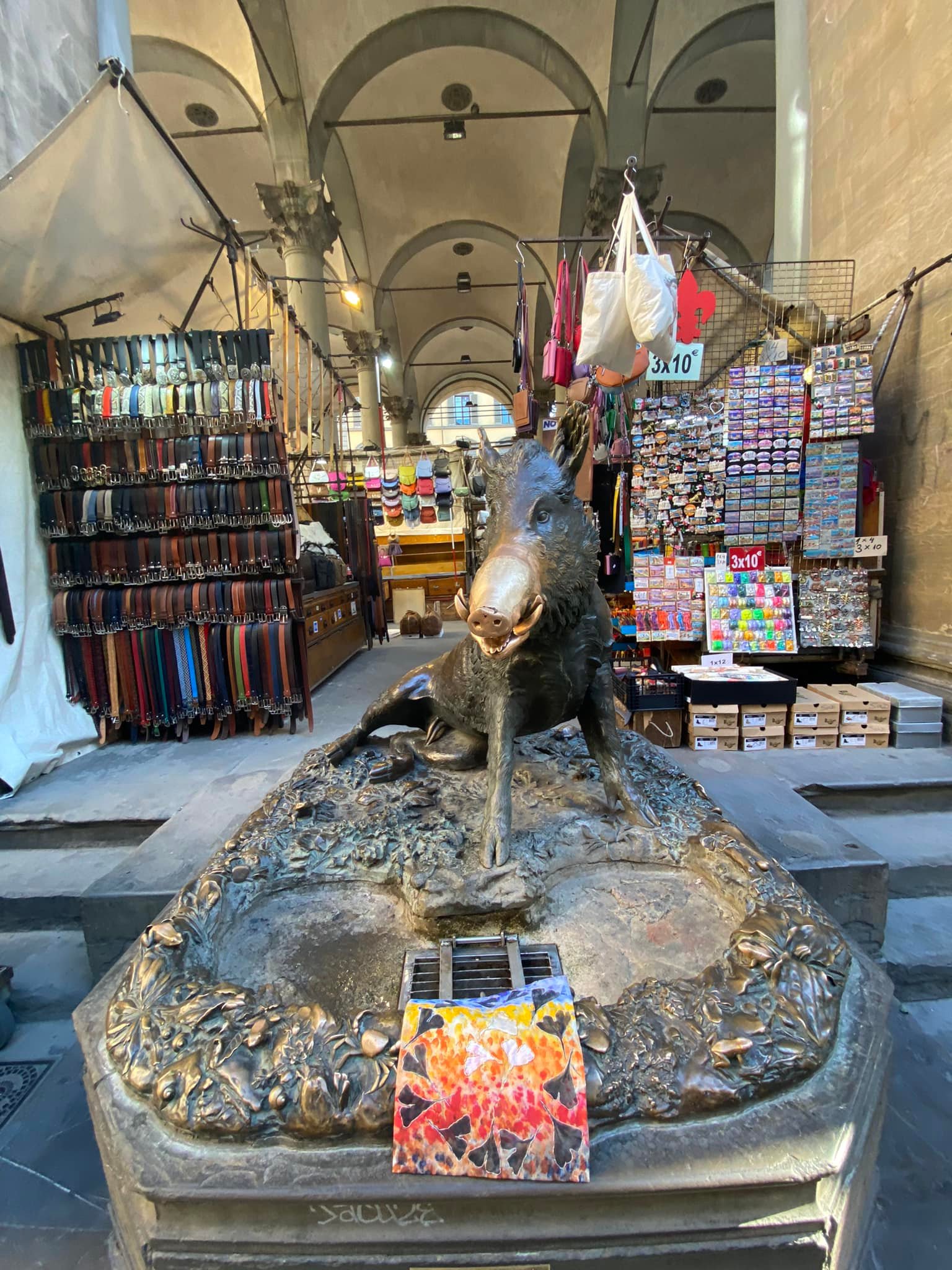 Porcellino statue in Florence for good luck