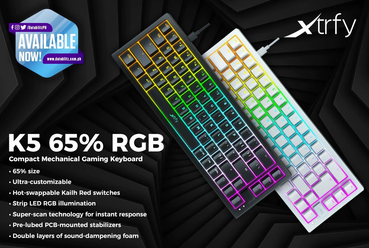 DataBlitz - A KEYBOARD DESIGNED BY YOU. Xtrfy K5 65% RGB... | Facebook