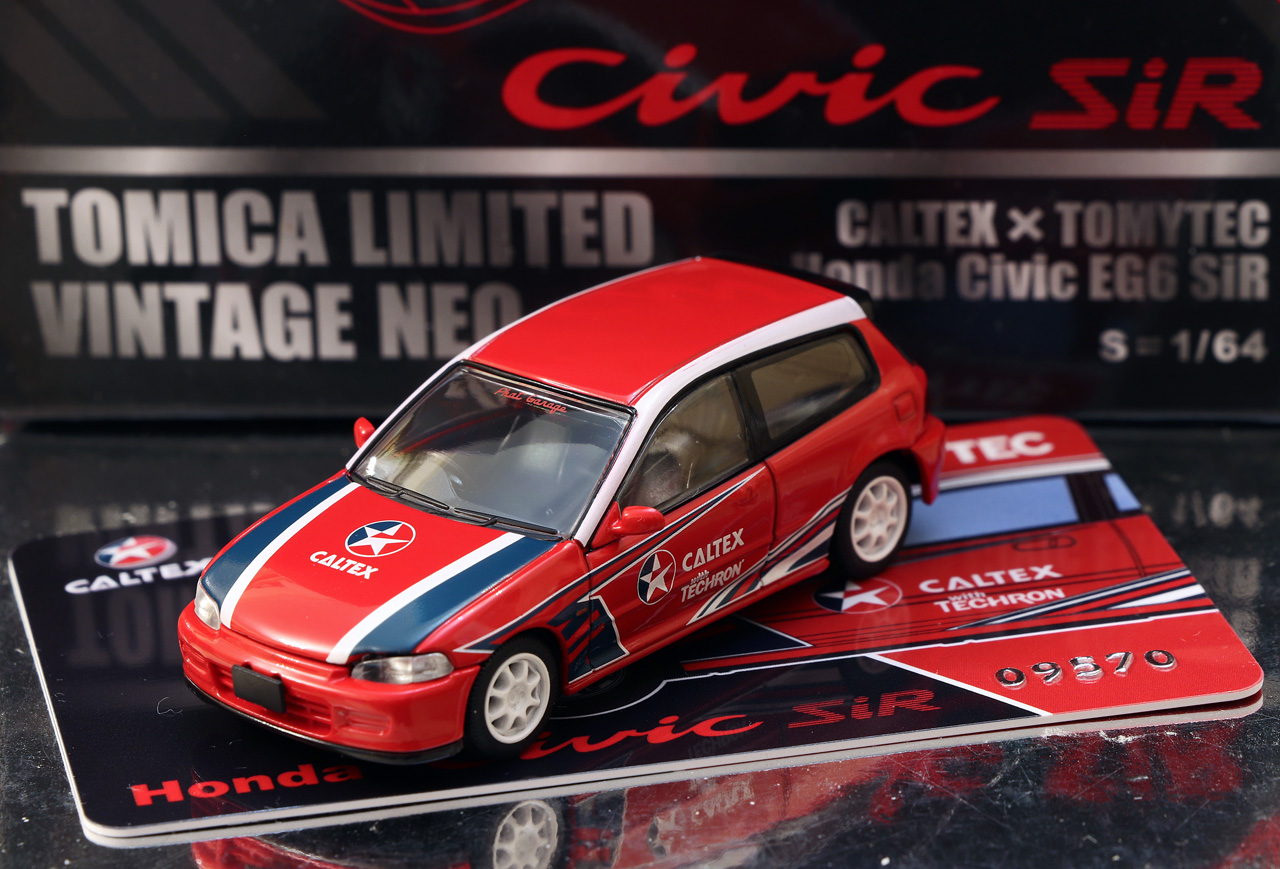Tomica Limited Vintage Honda Civic EG6 SiR Caltex Edition