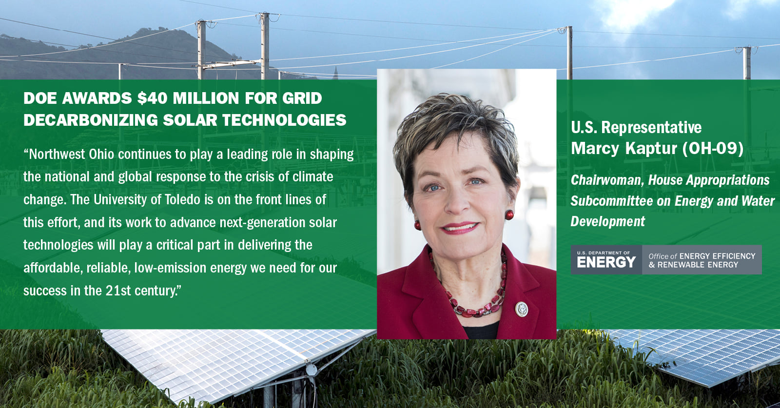 The U.S. Department of Energy awarded nearly $40 million to 40 projects ...