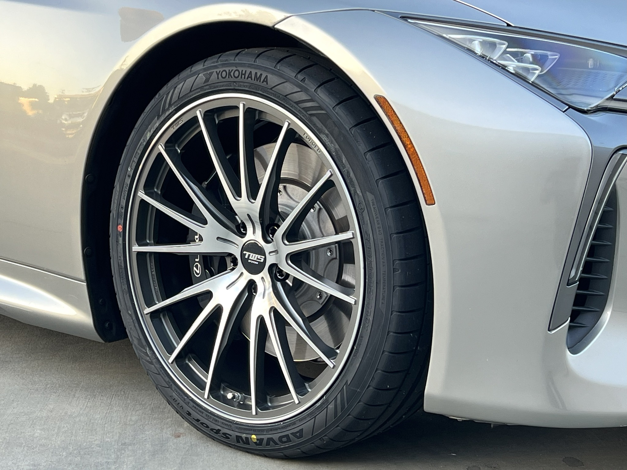 Lexus LC 500 with Weds Wheels' Maverick 2pc 21-inch wheels