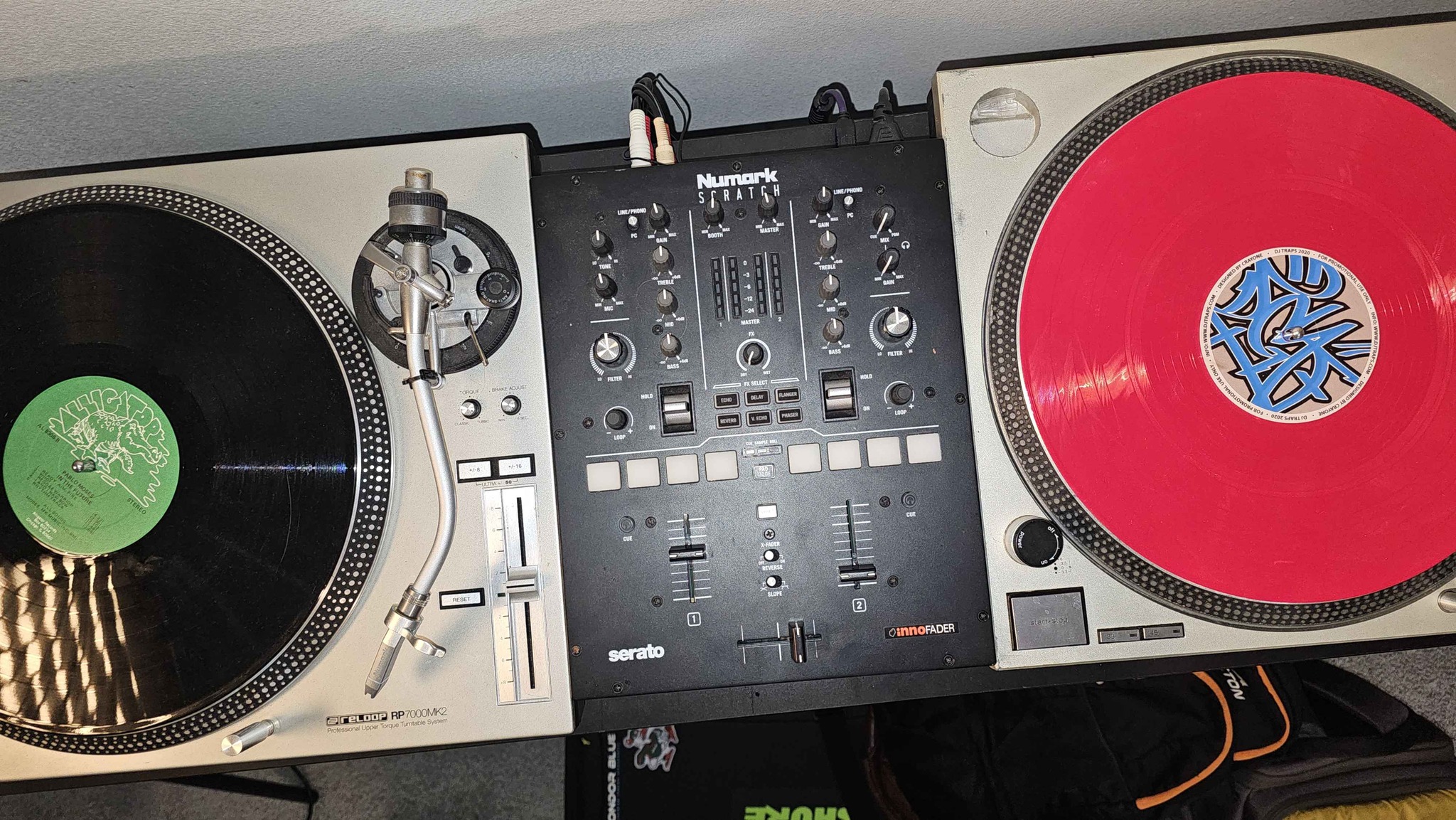DJ Turntable Setup – Technics 1200 + Reloop 7000 MK2 + Numark Scratch ...