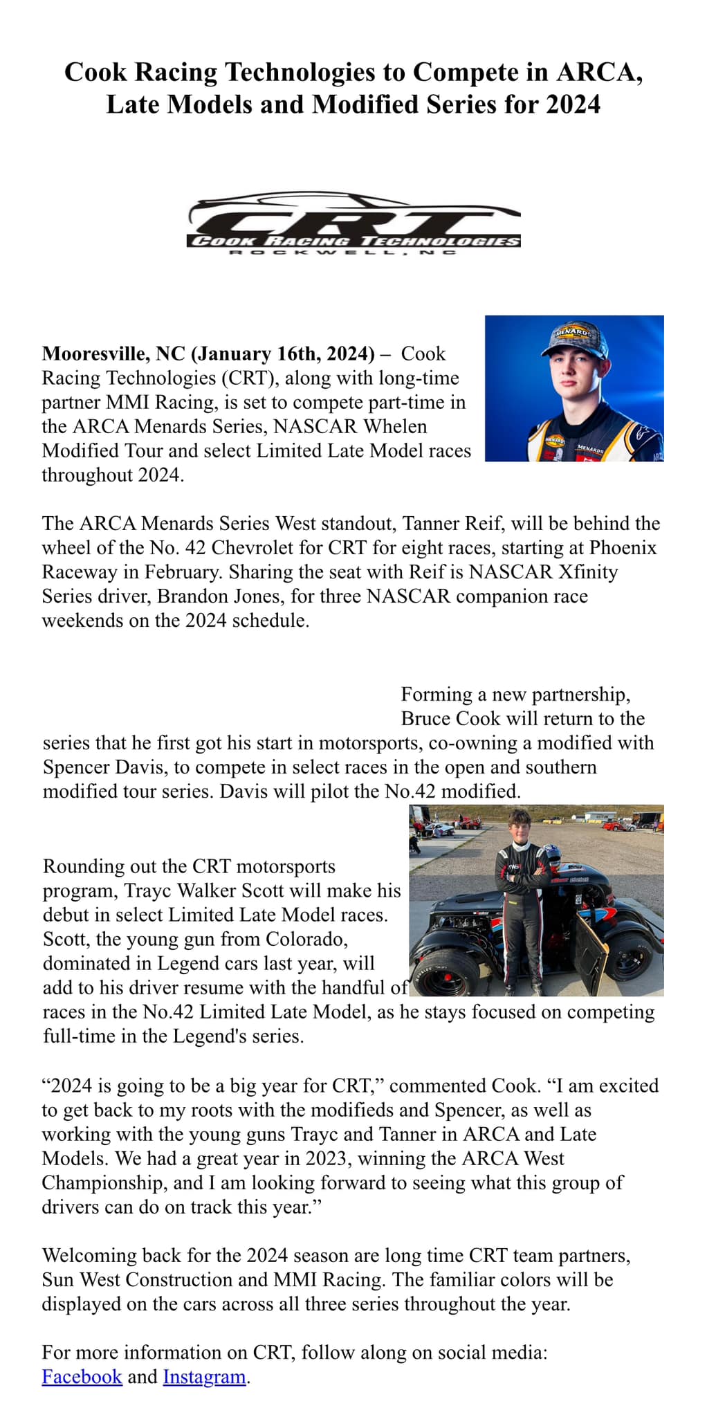 Cook Racing Technologies