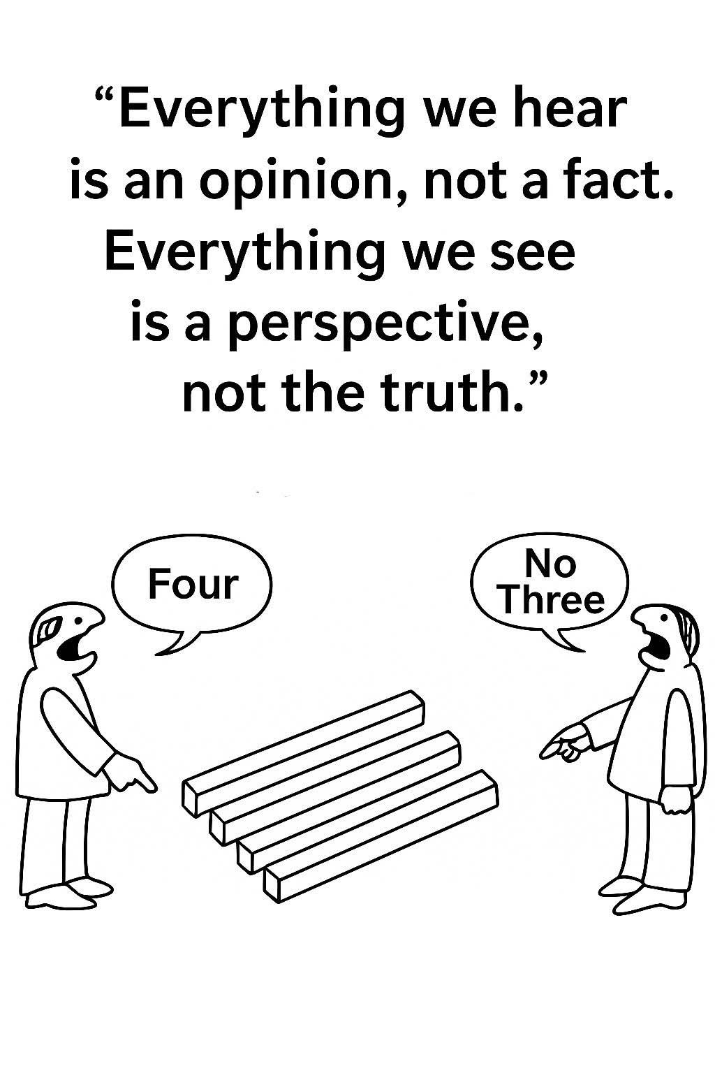 Bill - This image illustrates how perspective shapes perception: two ...