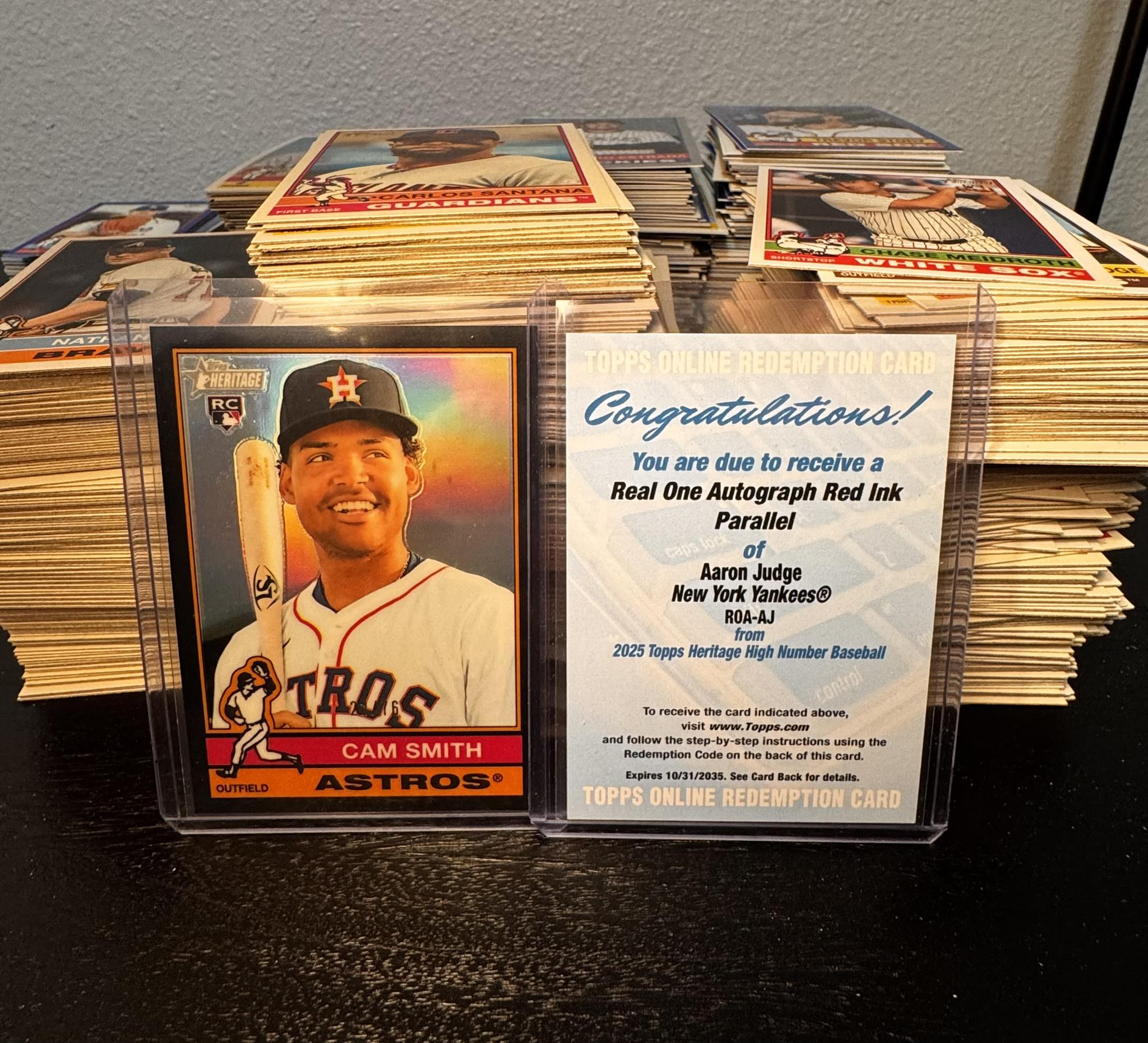 Finding rare Cam Smith and Aaron Judge cards in 2025 Topps 