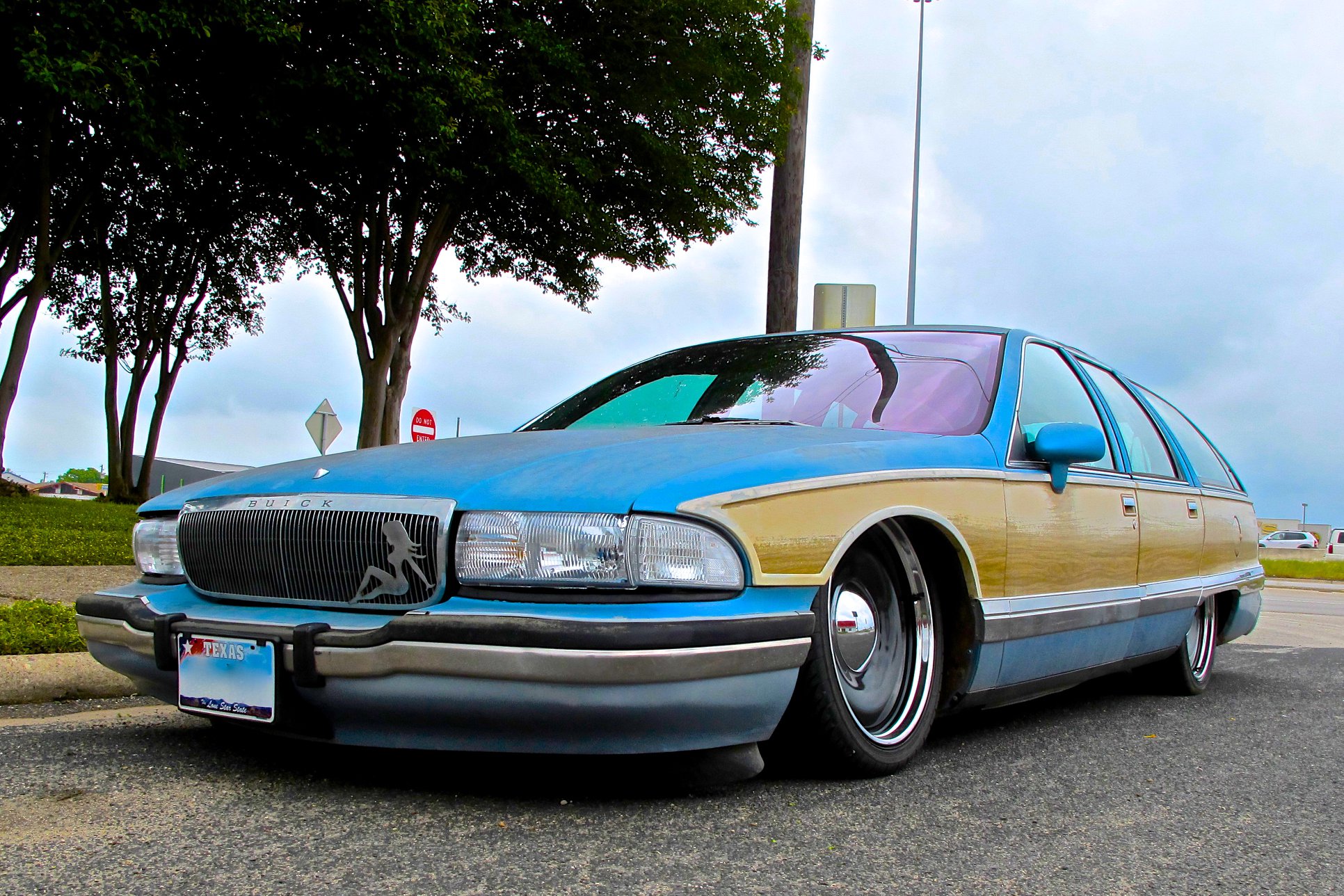 1990s Buick Roadmaster station wagon in S. Austin, Texas. I love a