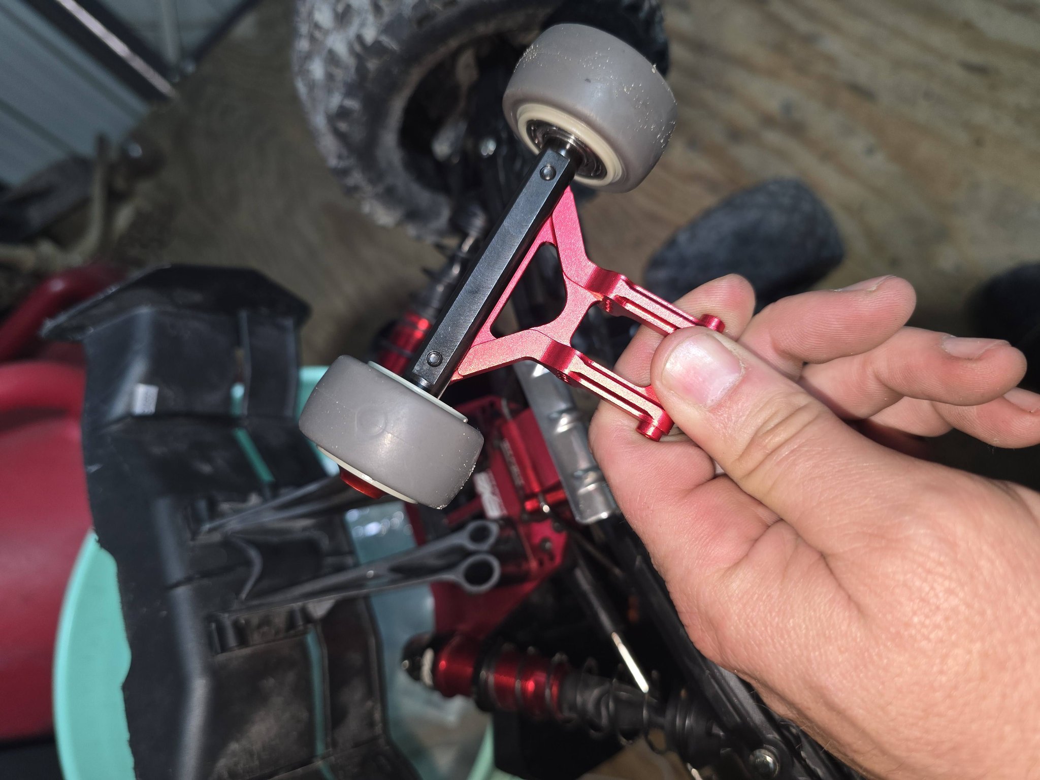GPM Supporto Alettone Posteriore Con Wheelie In Metallo Per Arrma Kraton 6S EXB V6 E Notorious V6 (1/8) - Foto 4