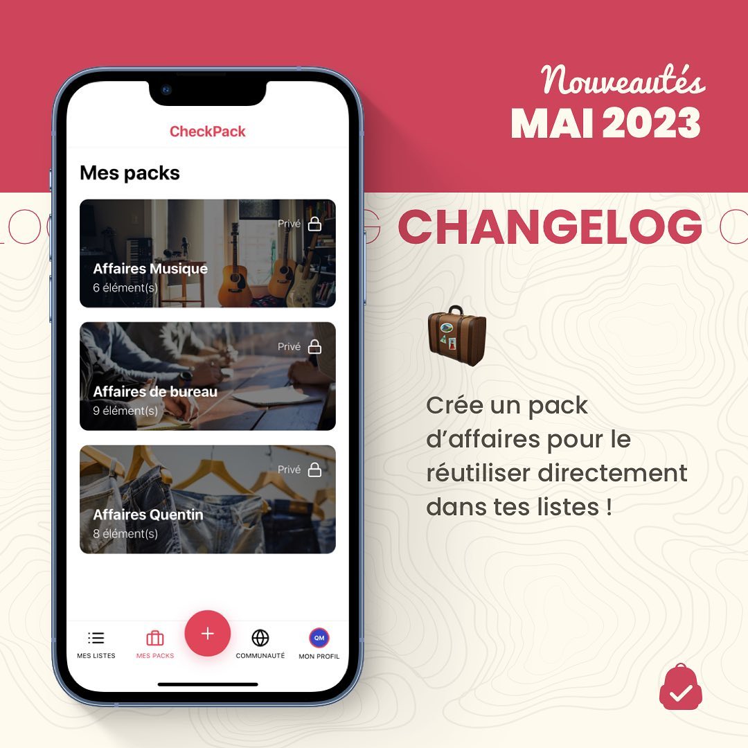 CheckPack • Listes de Bagages