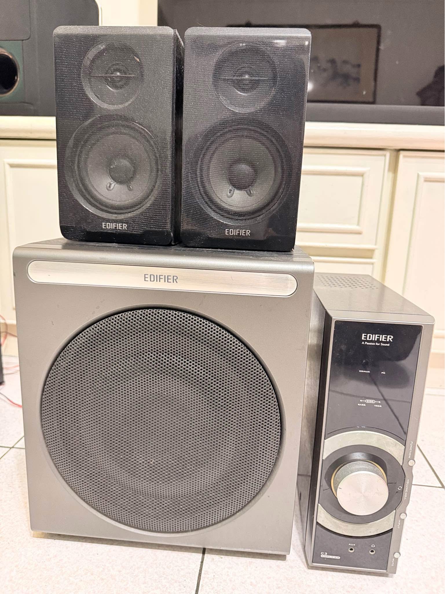 Edifier漫步者 C3 2.1聲道電腦喇叭 (遙控器) 46W~全木質音箱 - Speakers & Subwoofers - New ...