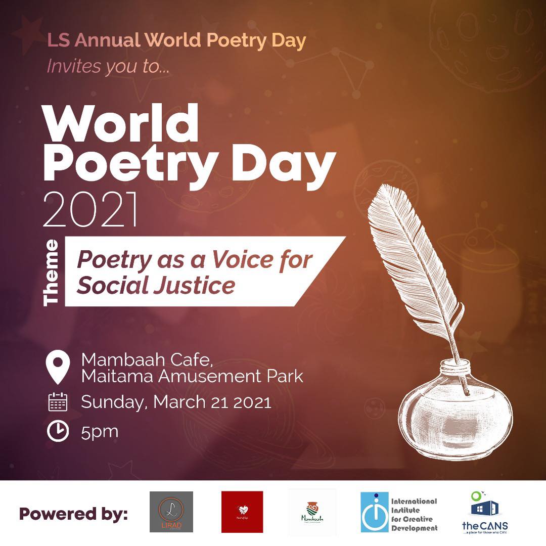 ABOUT THE EVENT Every 21 March is World Poetry Day. It is a day to ...