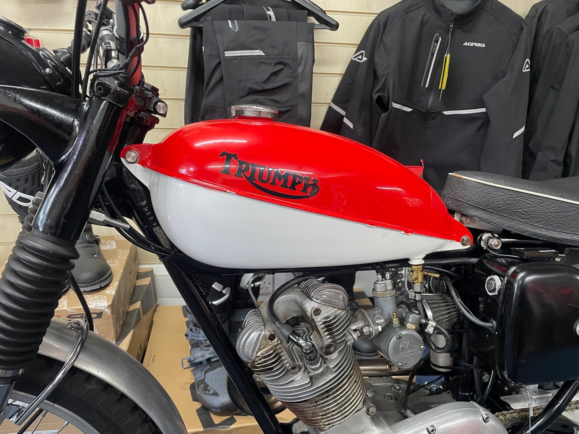 1963 Triumph tiger cub t20 highly modified for long distance trials ...