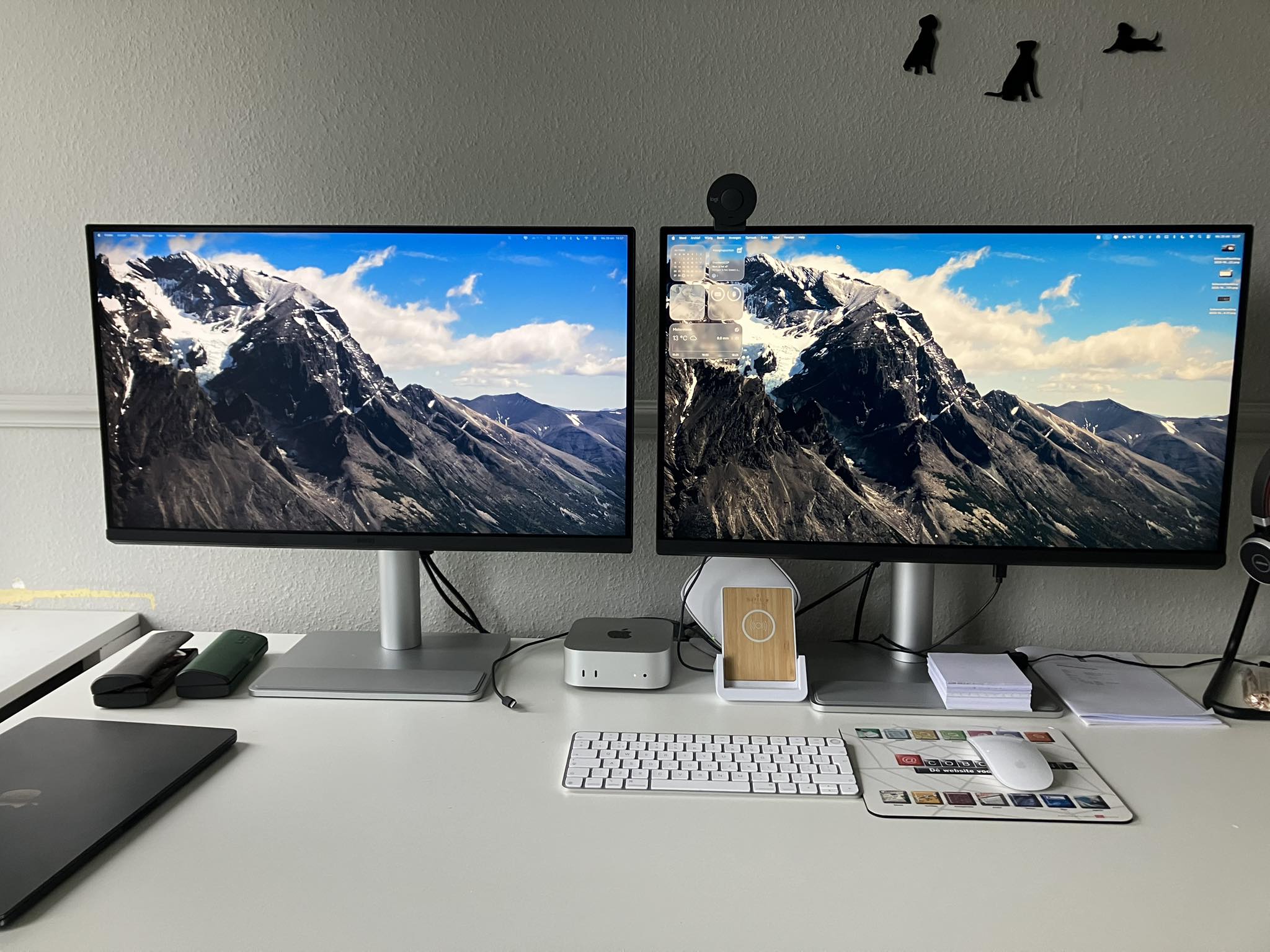 After 10 years with IMac , now a new MacMini M4 with two BenQ 27