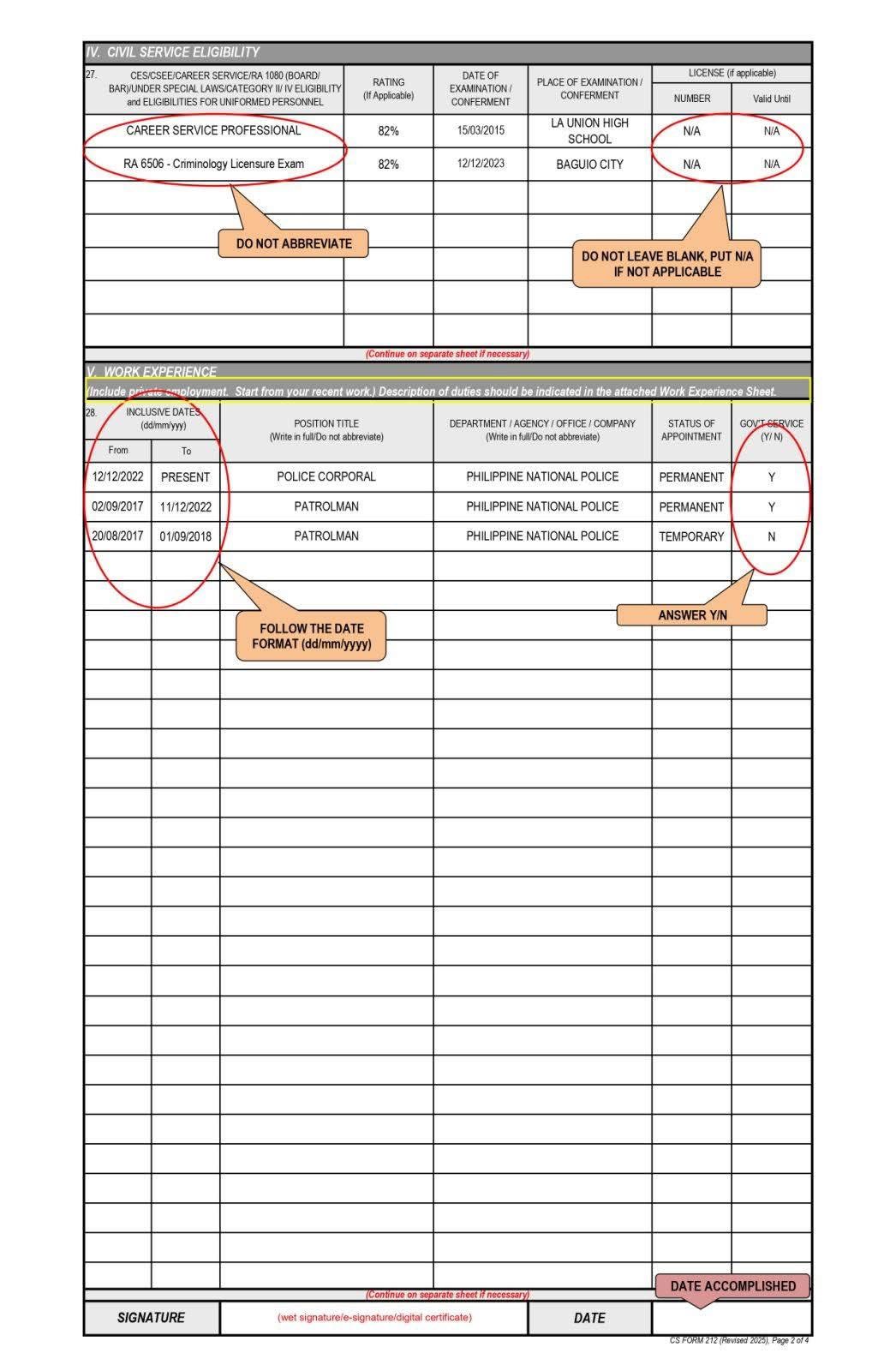 PDS revised 2025. Sample PDS... - Glenn Veloria Fontanilla | Facebook