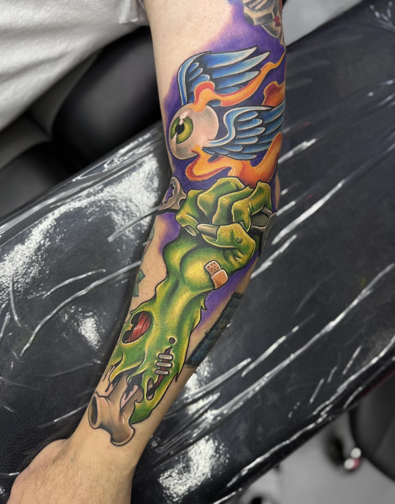 GEARHEAD ギアヘッド マガジン #9 tattoo hot rod Ken Kahler's 90s style hot rod sleeve tattoo
