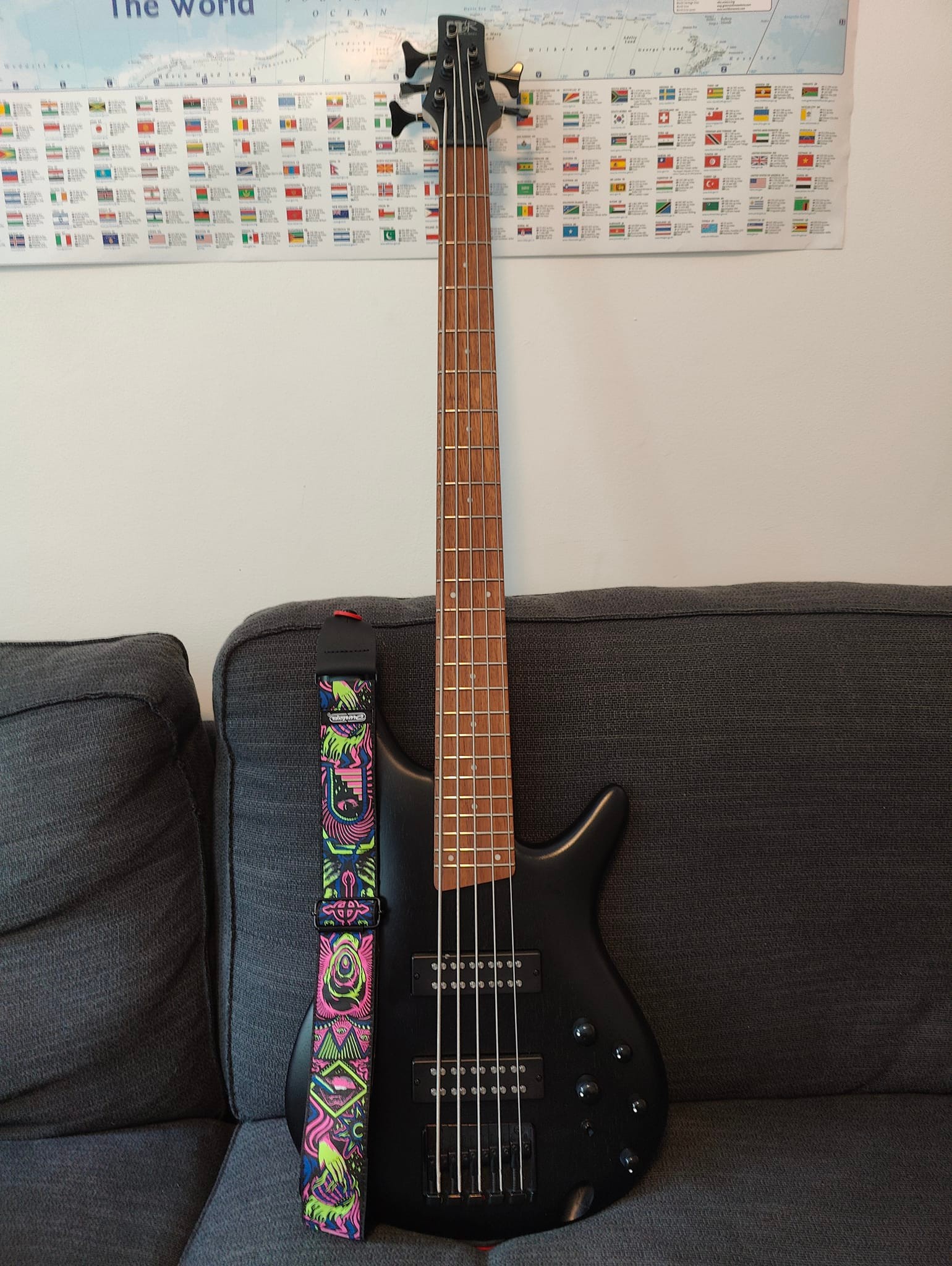 Vox Amplug works well with Ibanez bass guitar