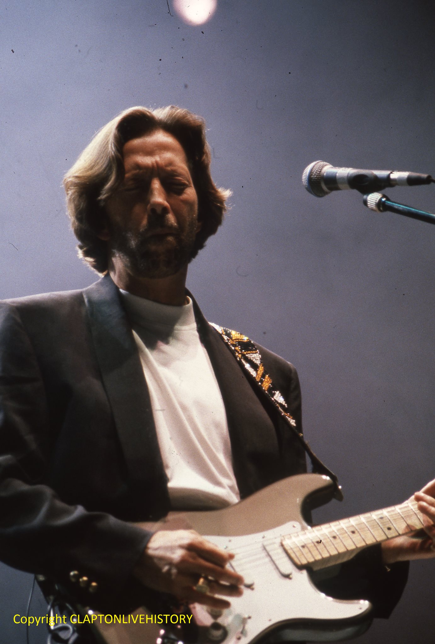 Eric playing “River Of Tears” during a December 2001 concert at