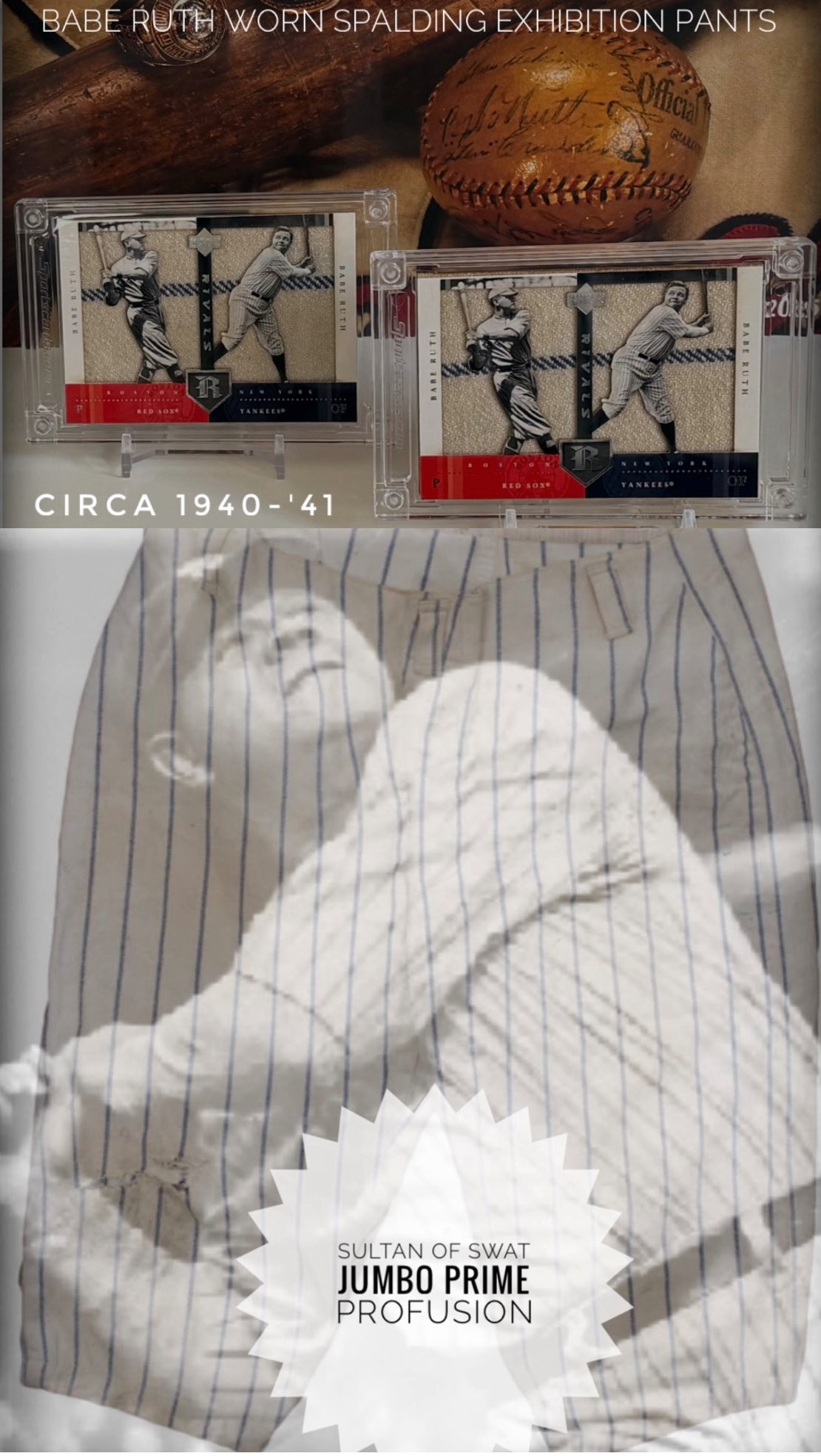 BABE RUTH & LOU GEHRIG COLLECTORS GROUP | Double Vision From my private ...