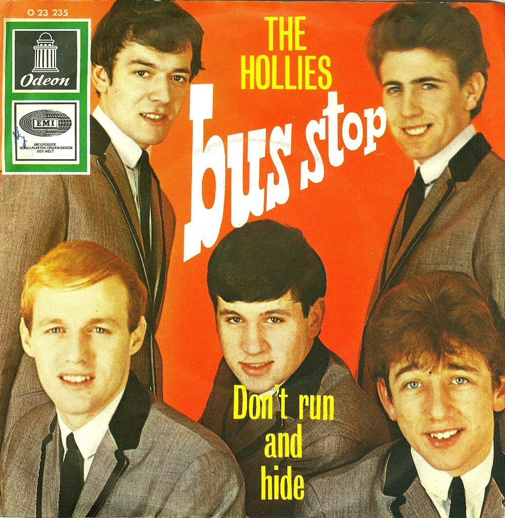 Hollies Bus Stop レコード OP-8071 水色V帯 洋楽 美品 On this day in 1966, the Hollies single “Bus Stop” peaked on the